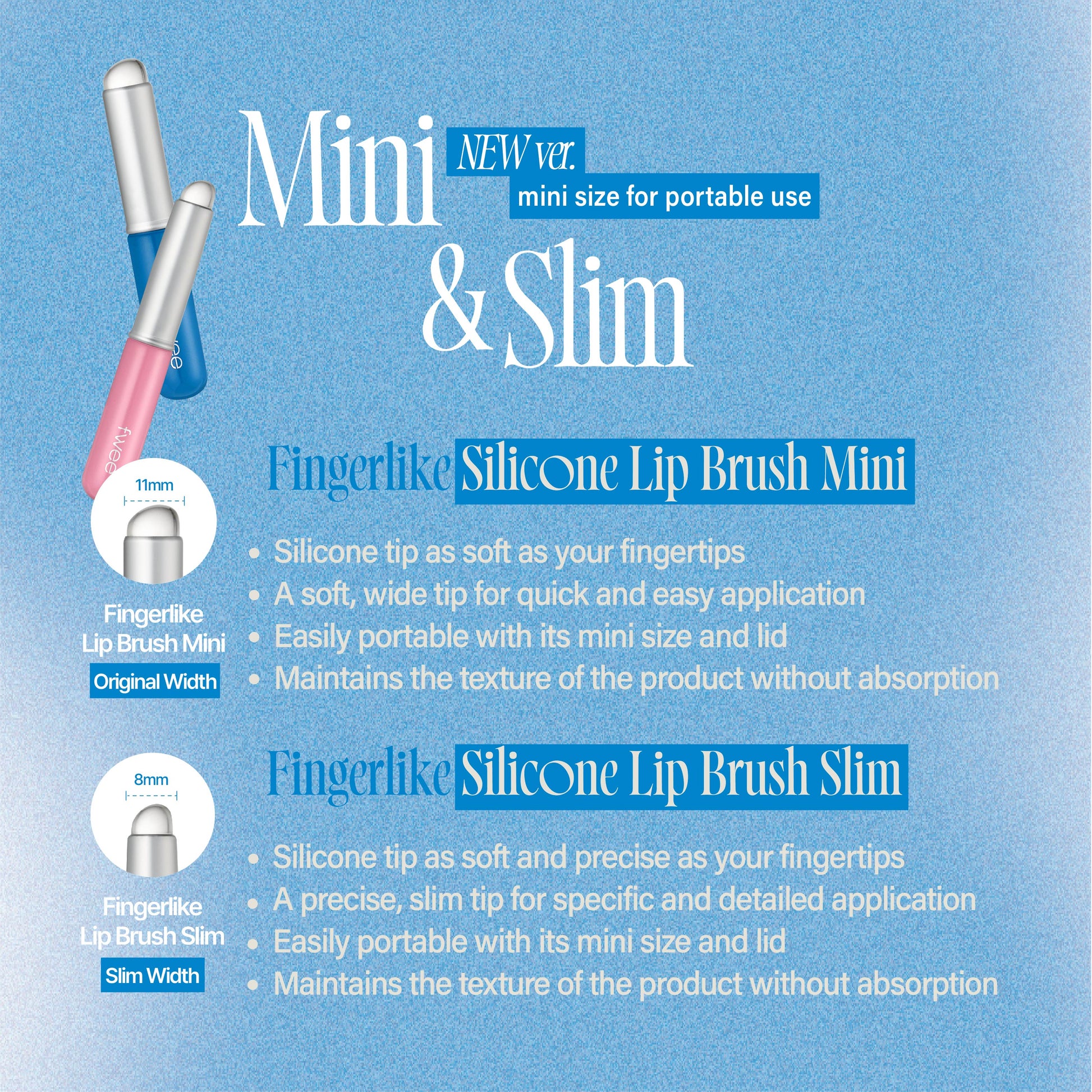 Fwee Fingerlike Silicone Lip Brush (2 types)