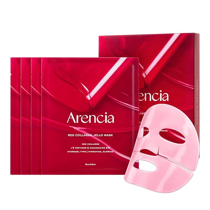 Arencia Red Collagen Jello Mask Box