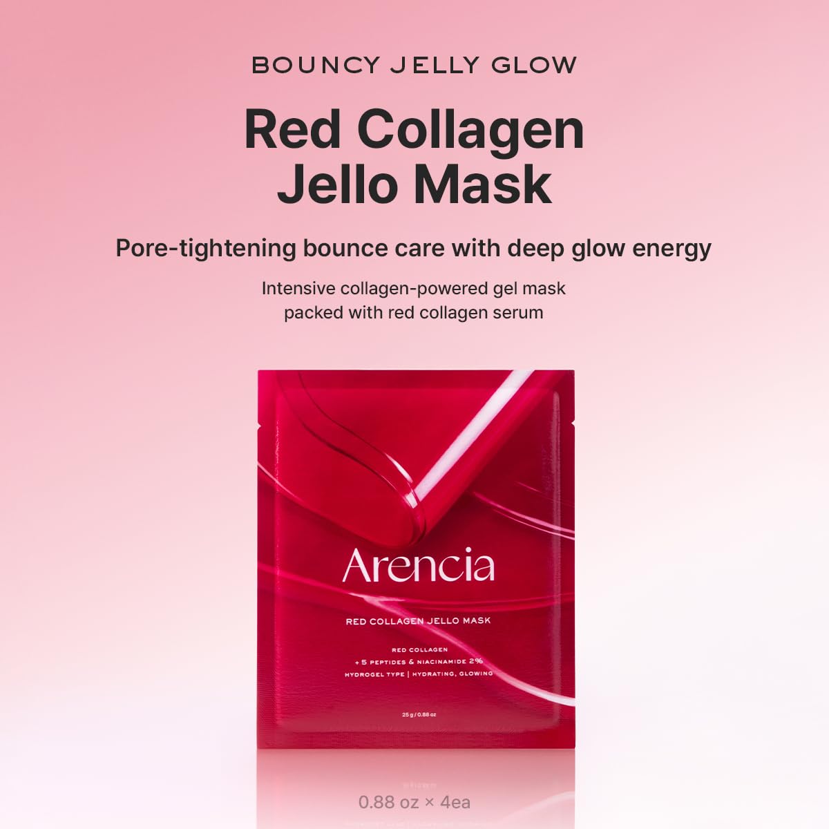 Arencia Red Collagen Jello Mask Box
