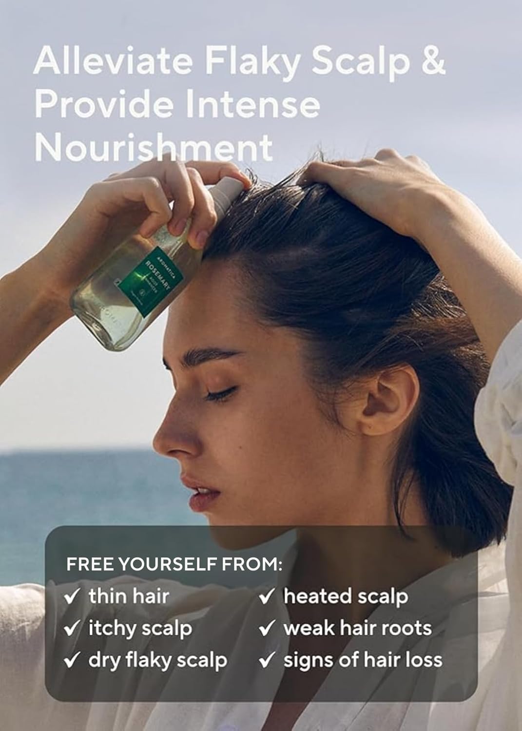 Aromatica Rosemary Root Enhancer – Biotin + Rosemary Hair Tonic Spray