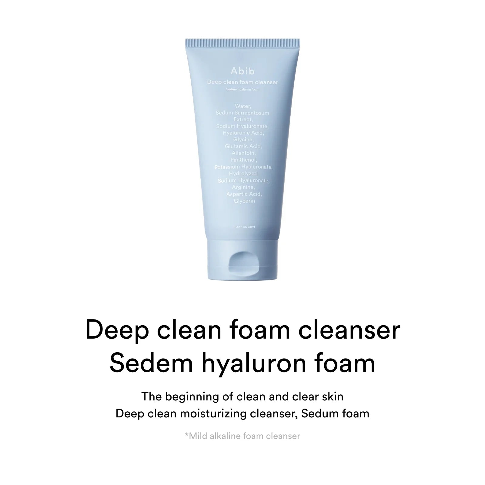 Abib Deep Clean Foam Cleanser Sedum Hyaluron