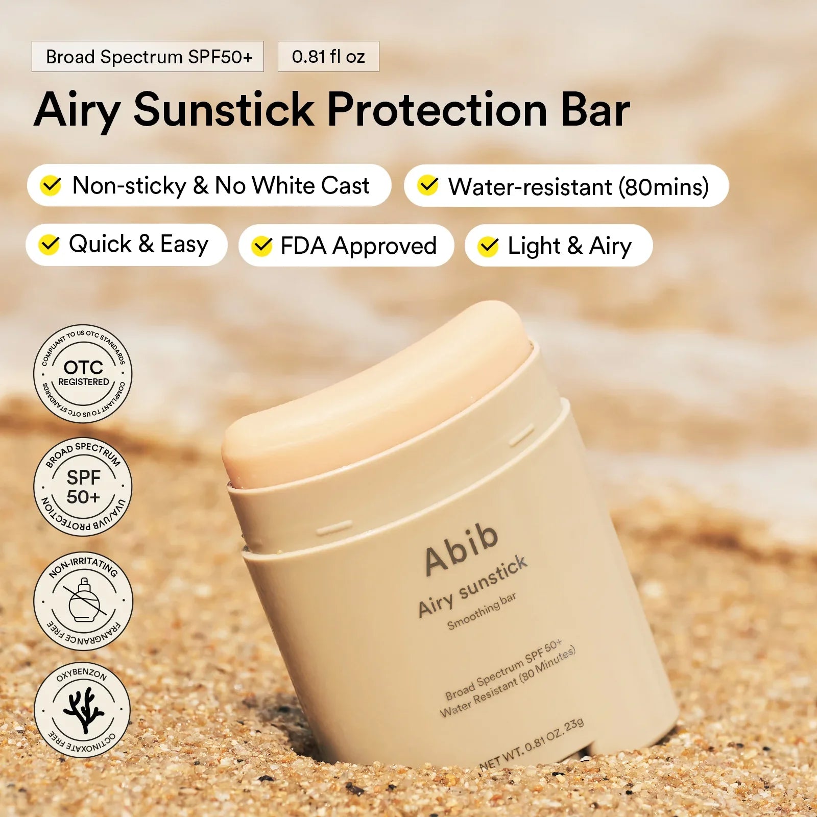 Abib Airy Sunstick Smoothing Bar