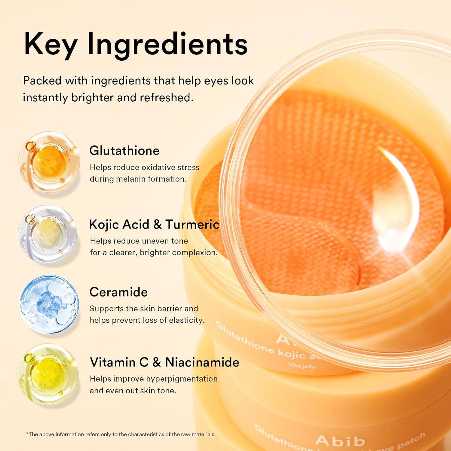 Abib Glutathione Kojic Acid Eye Patch Vita Jelly