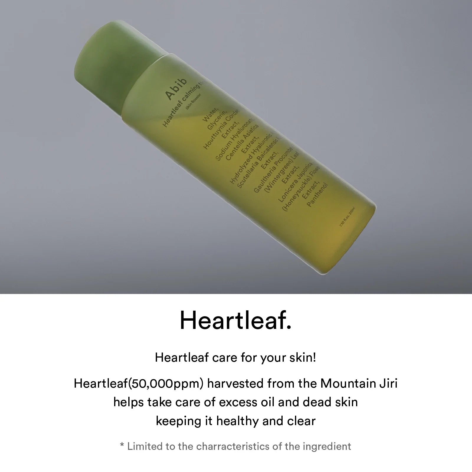 Abib Heartleaf calming toner Skin booster