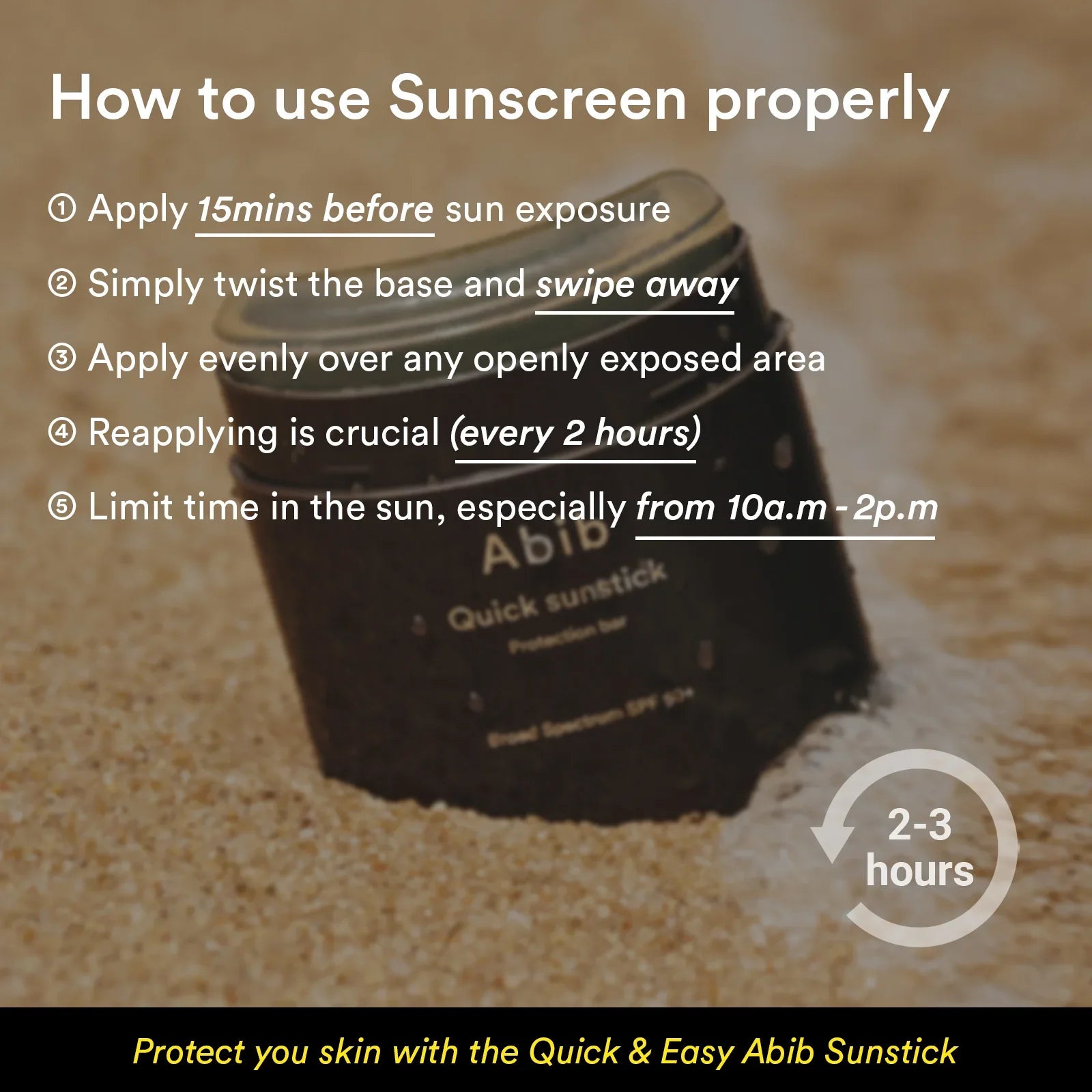 Abib Quick Sunstick Protection Bar