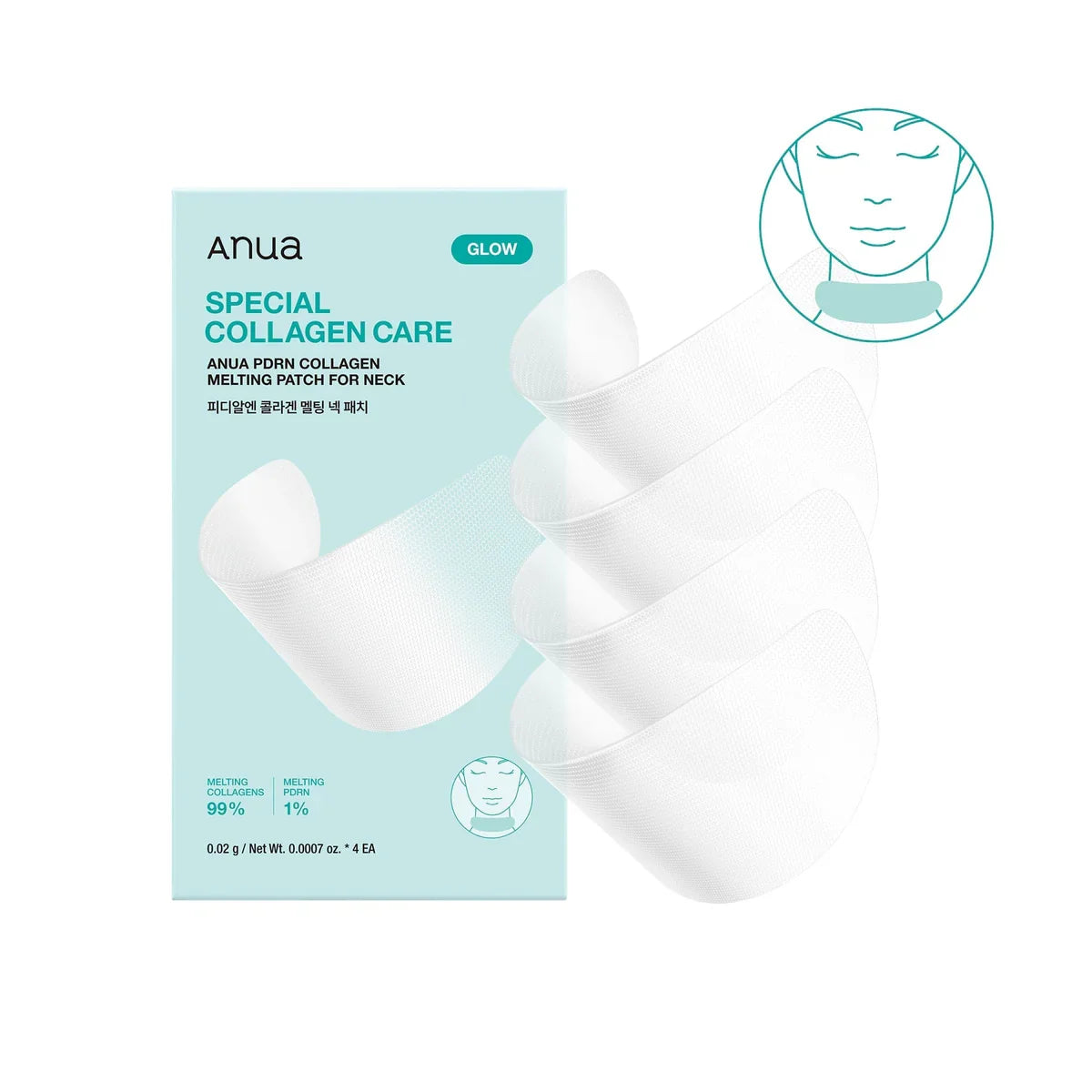 Anua PDRN Collagen Melting Patch For Neck 4ea