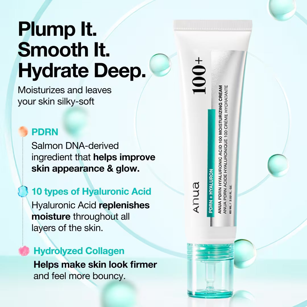Anua PDRN Hyaluronic Acid 100 Moisturizing Cream