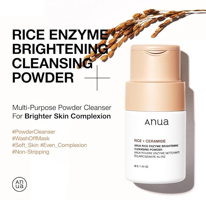 Anua Rice Enzyme Brightening Cleansing Powder