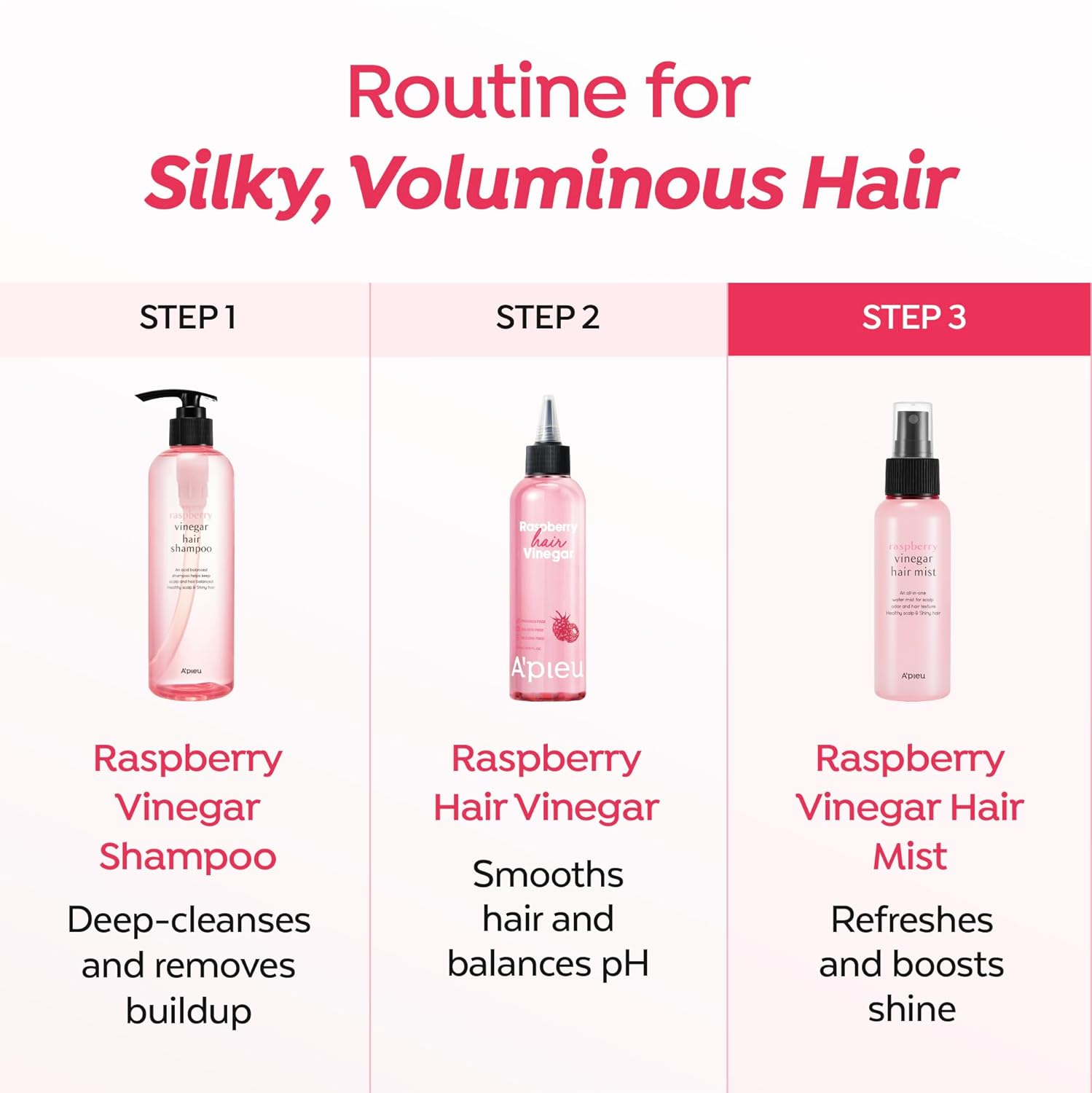 A'pieu Raspberry Vinegar Hair Mist
