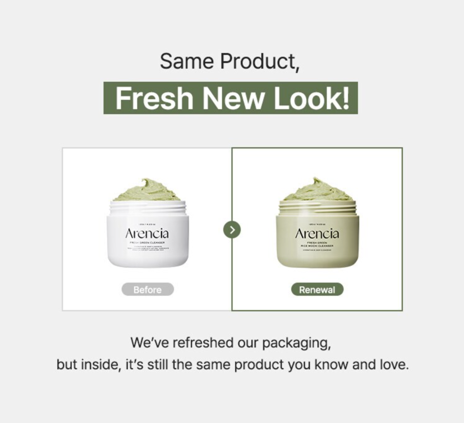 Arencia Fresh Green Rice Mochi Cleanser