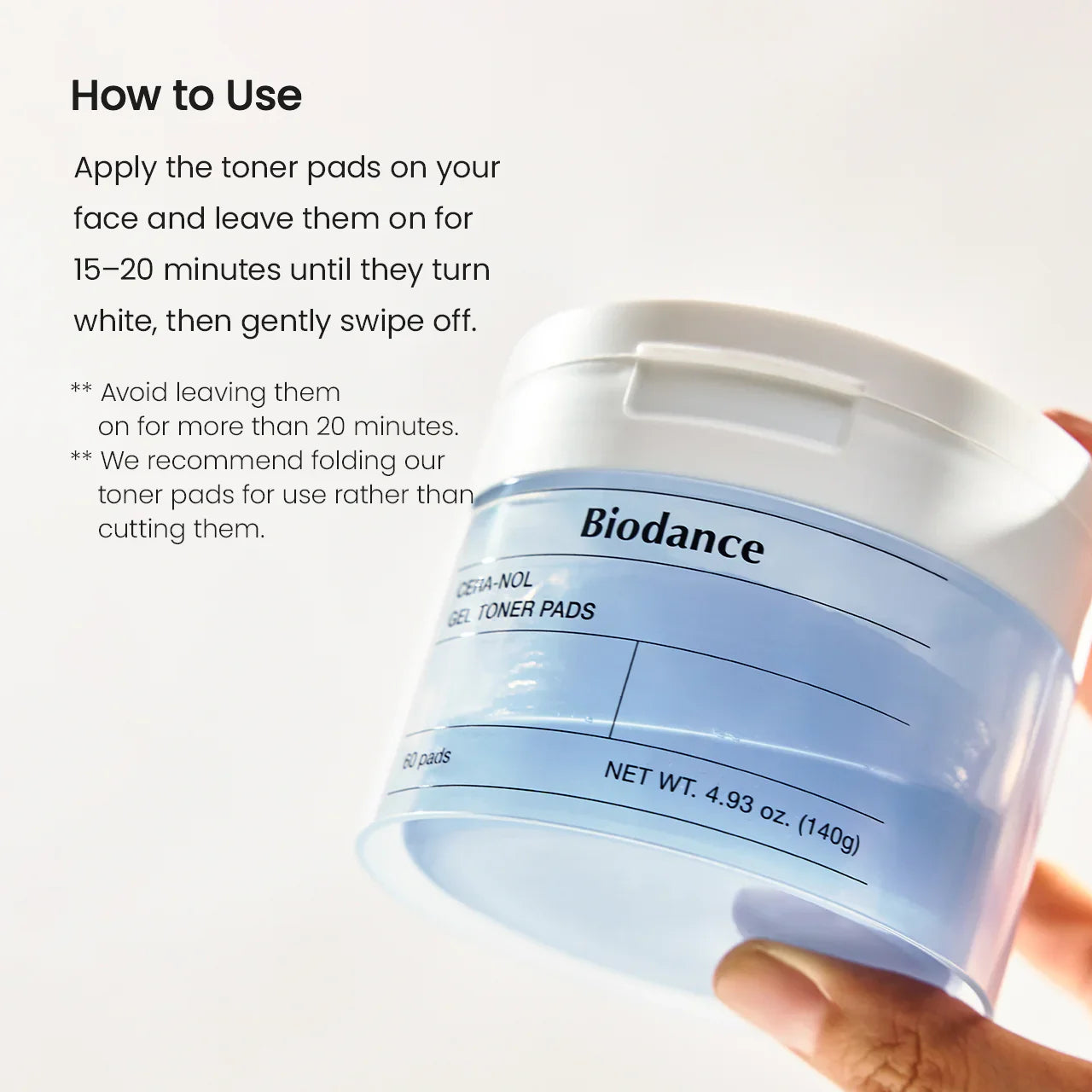 Biodance Hydro Cera-Nol Gel Toner Pads (60Pads)