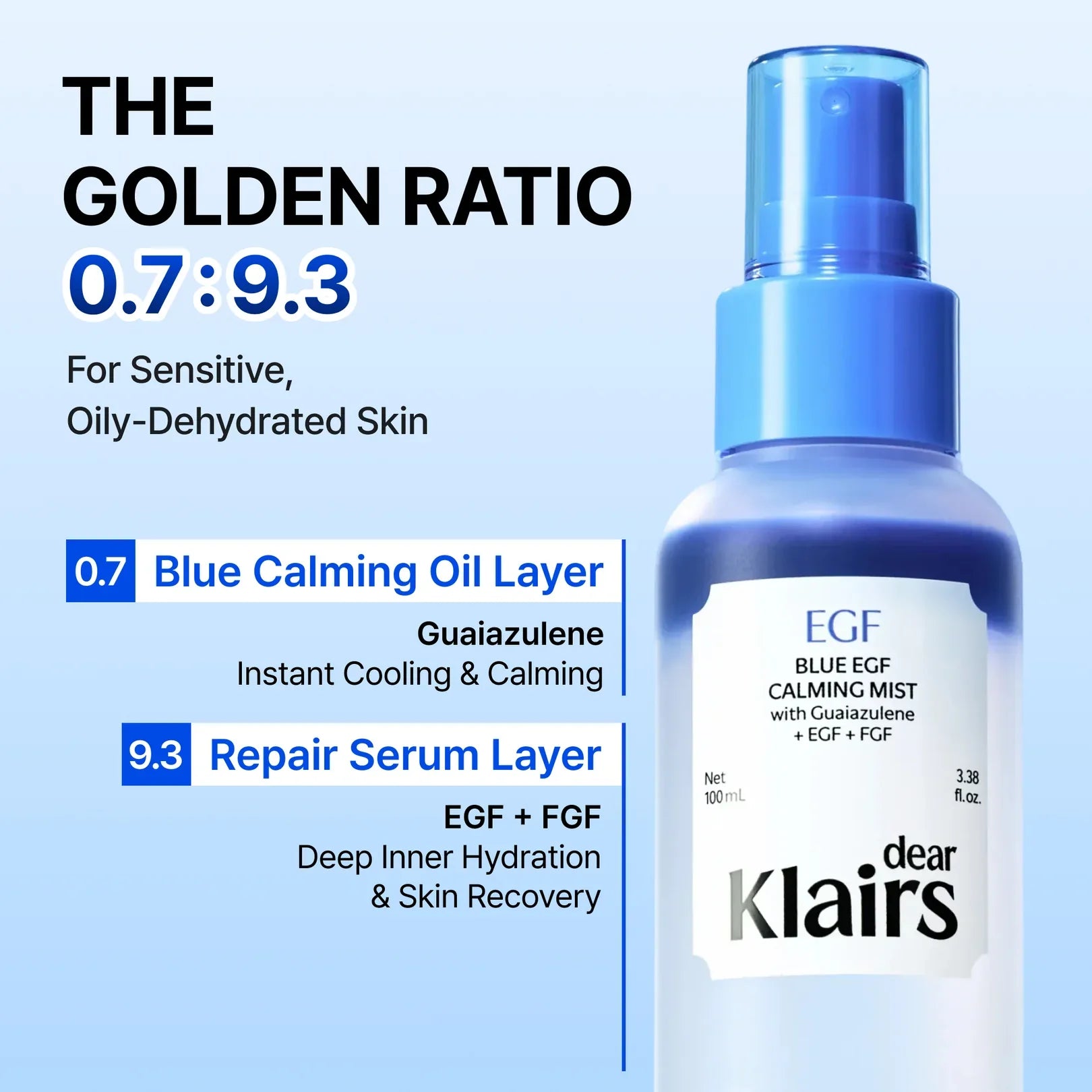 Dear Klairs Blue EGF Calming Mist