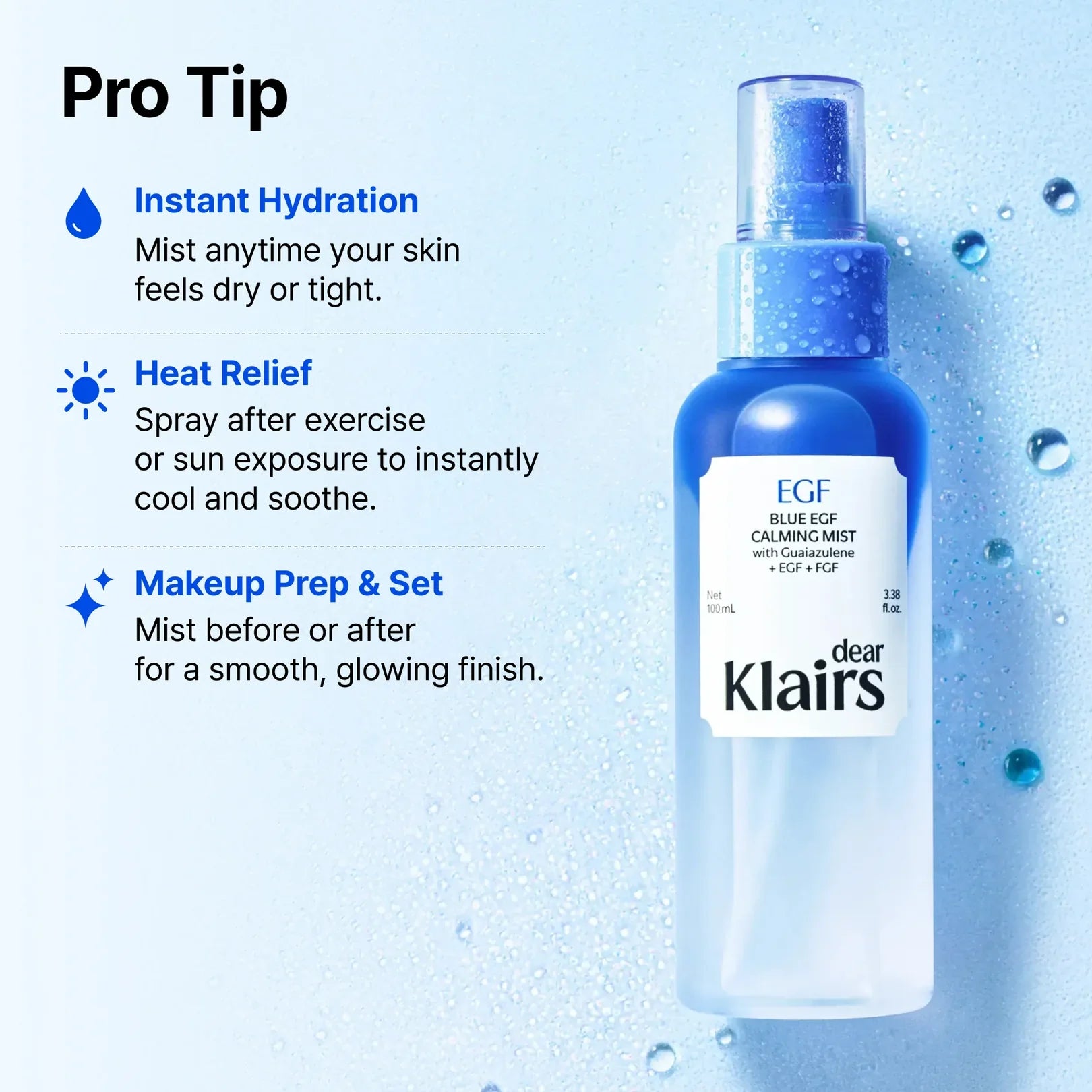 Dear Klairs Blue EGF Calming Mist
