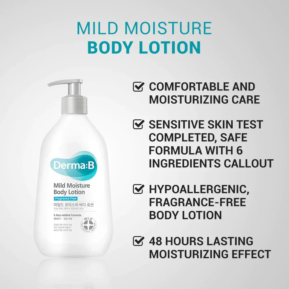 Derma B Mild Moisture Body Lotion