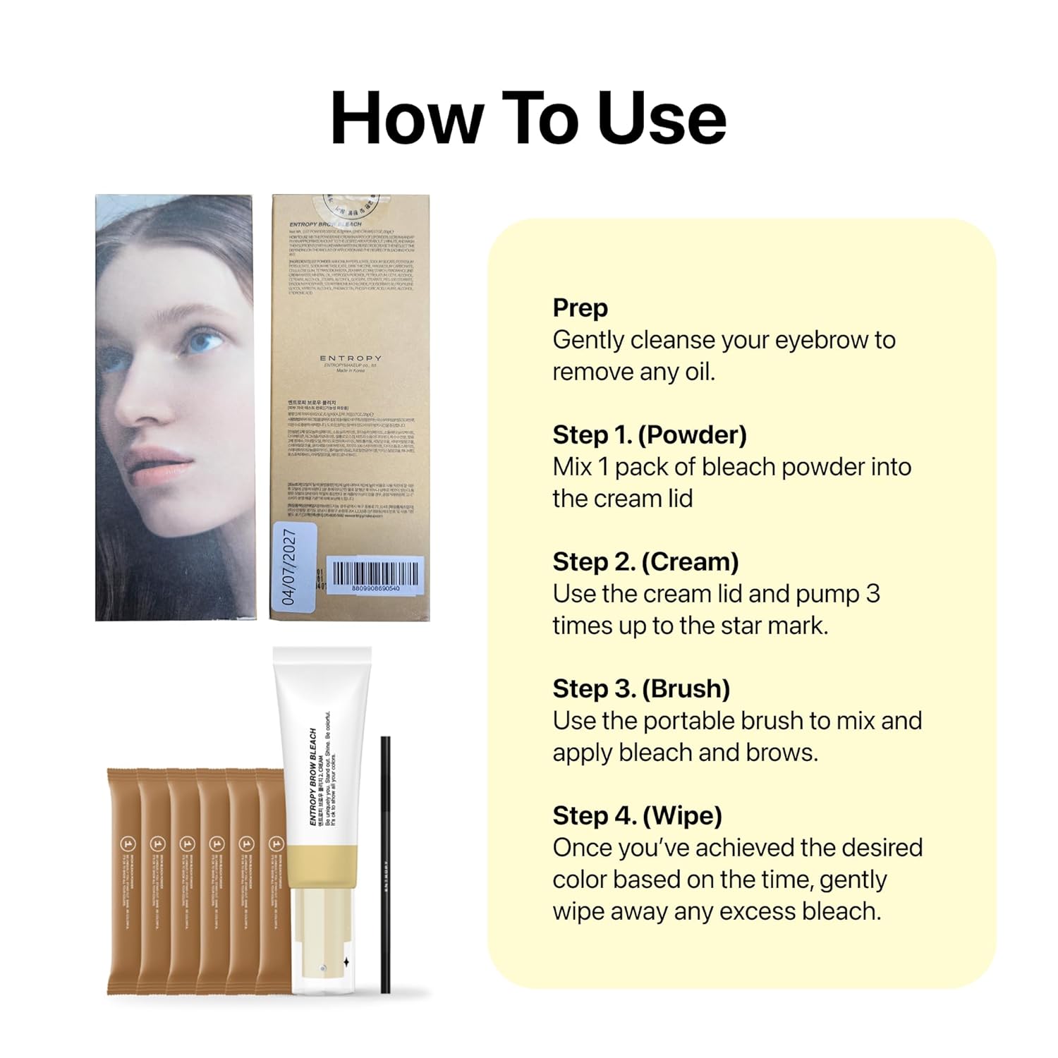 ENTROPY Brow Bleach Set