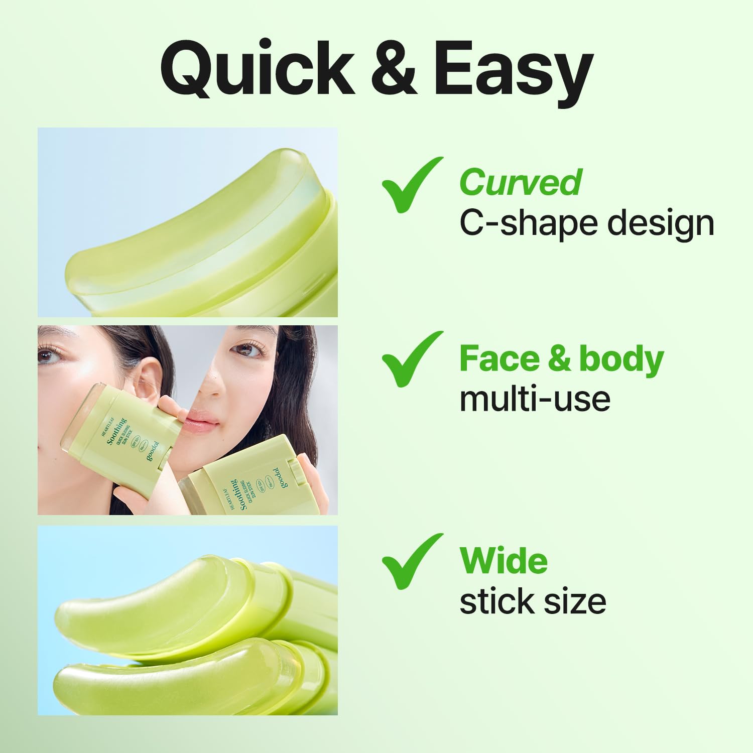 Goodal Heartleaf Soothing Quick Sliding Sunscreen Stick