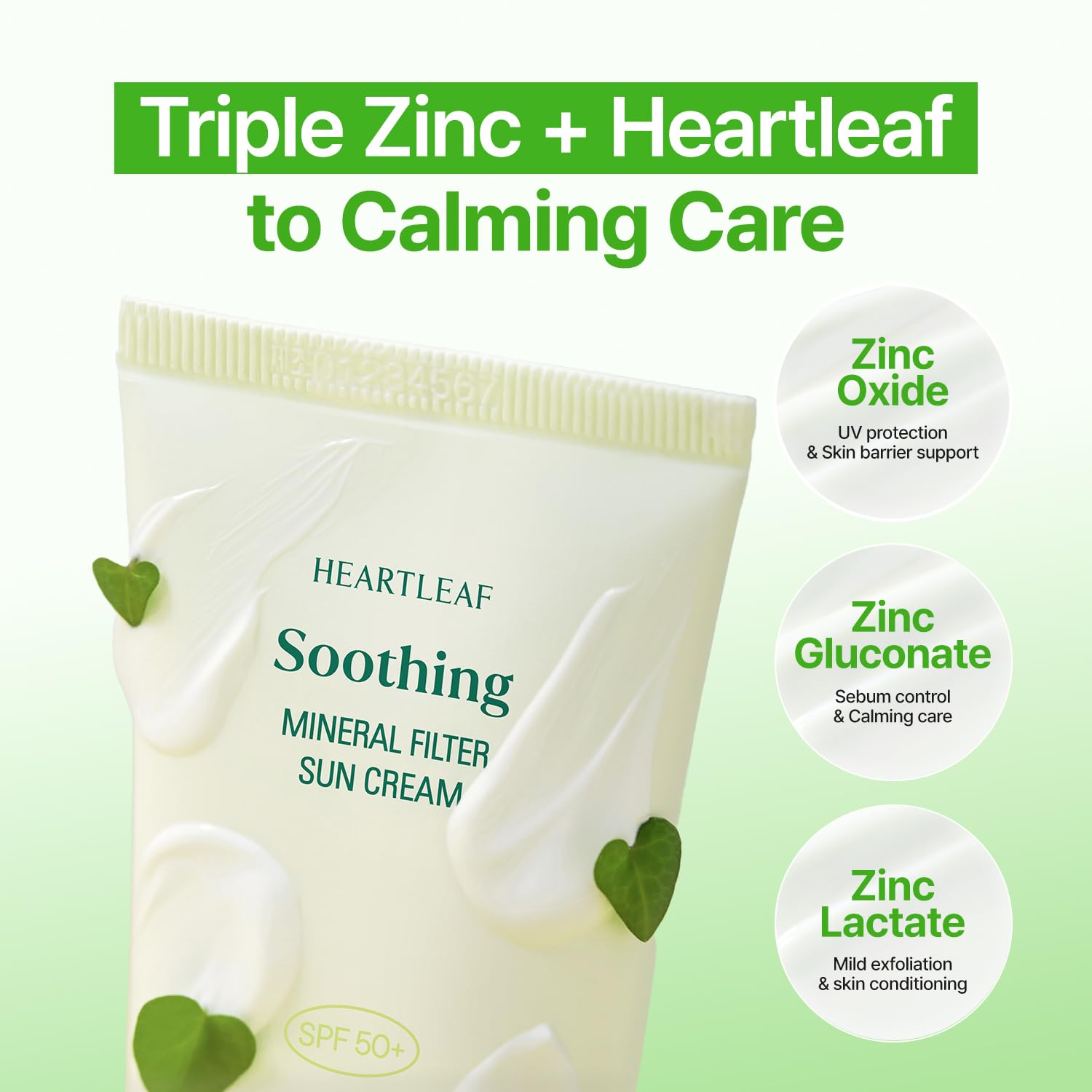 Goodal Heartleaf Soothing Zinc 100 Mineral Sunscreen SPF 50