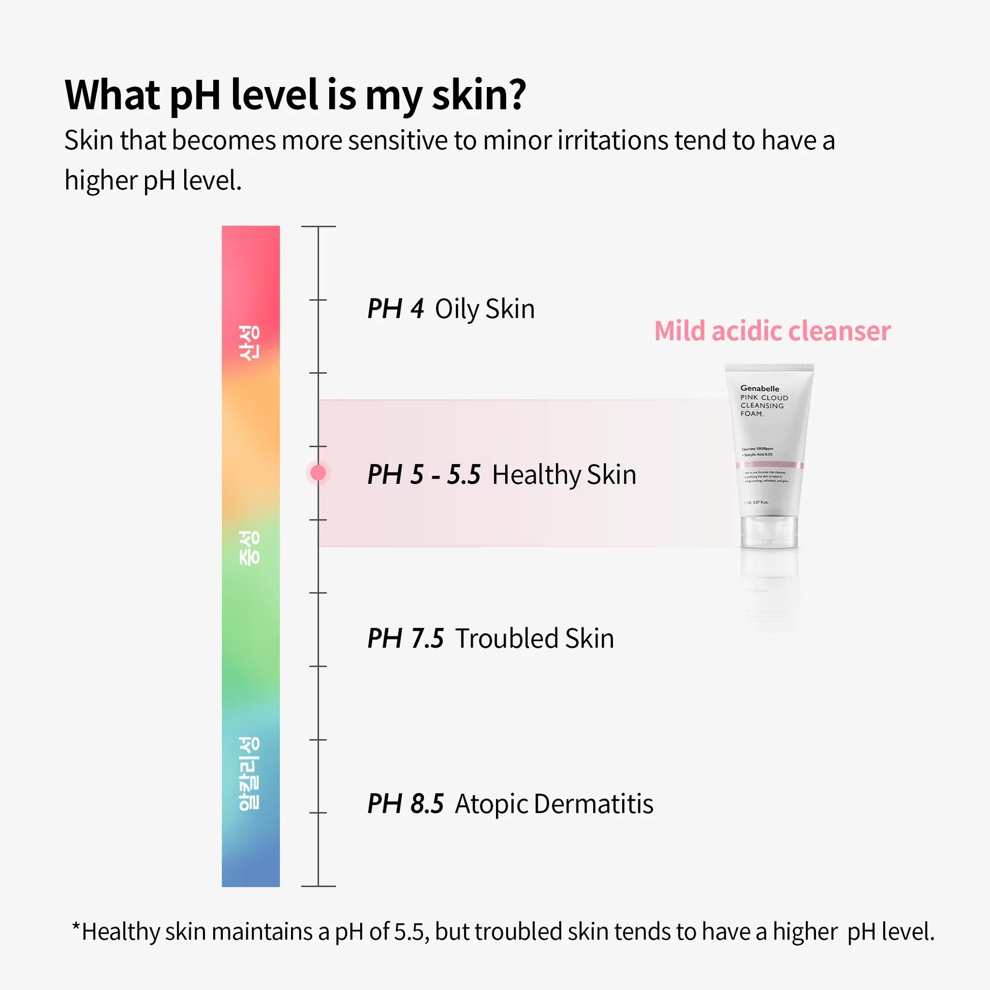 Genabelle Pink Cloud Cleansing Foam