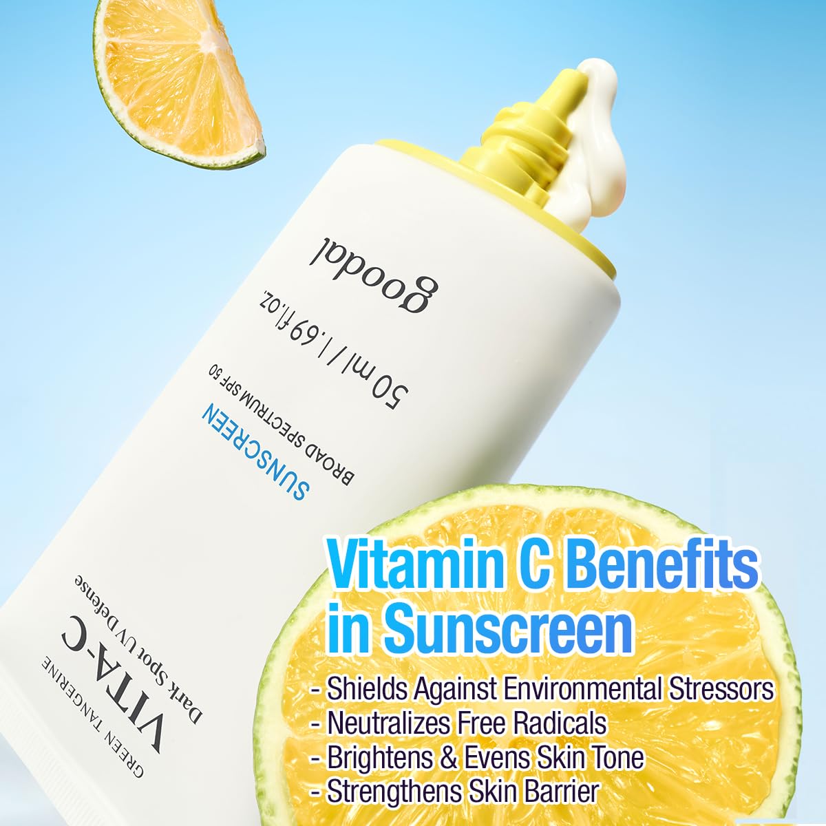 Goodal Green Tangerine Vita-C Dark Spot UV Defense Sunscreen SPF 50