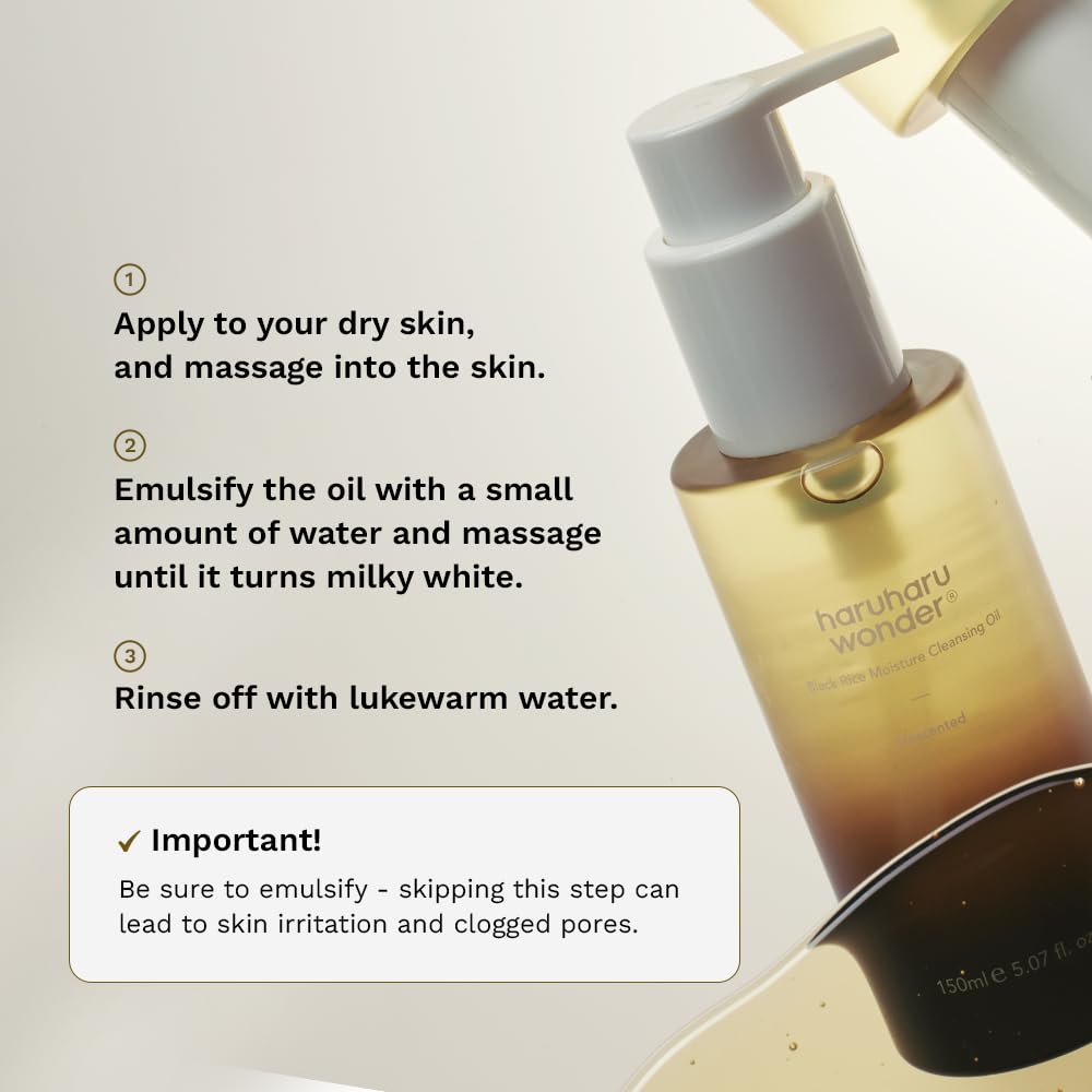 Haruharu Black Rice Moisture Cleansing Oil