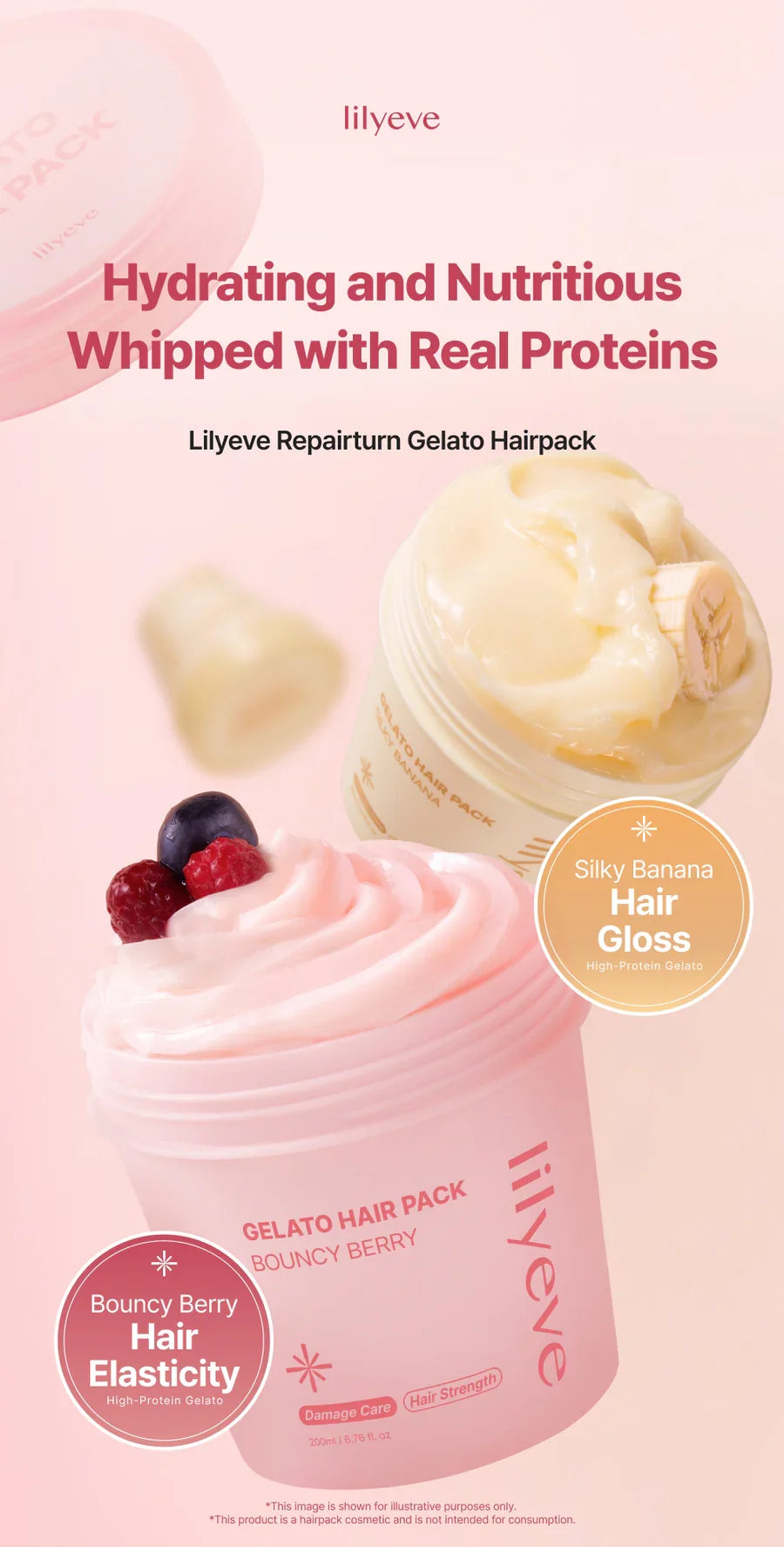 Lilyeve Repair:TURN GELATO Hair Pack Silky BANANA