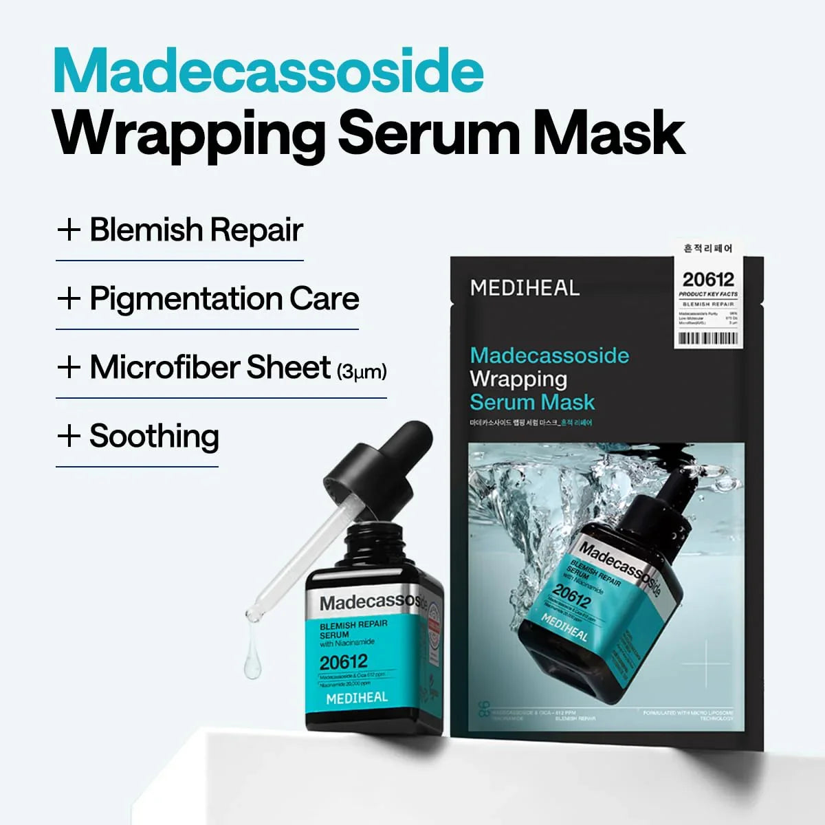 Mediheal Madecassoside Wrapping Serum Mask Blemish Repair