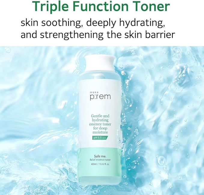 Make p:rem Safe Me. Relief Essence Toner