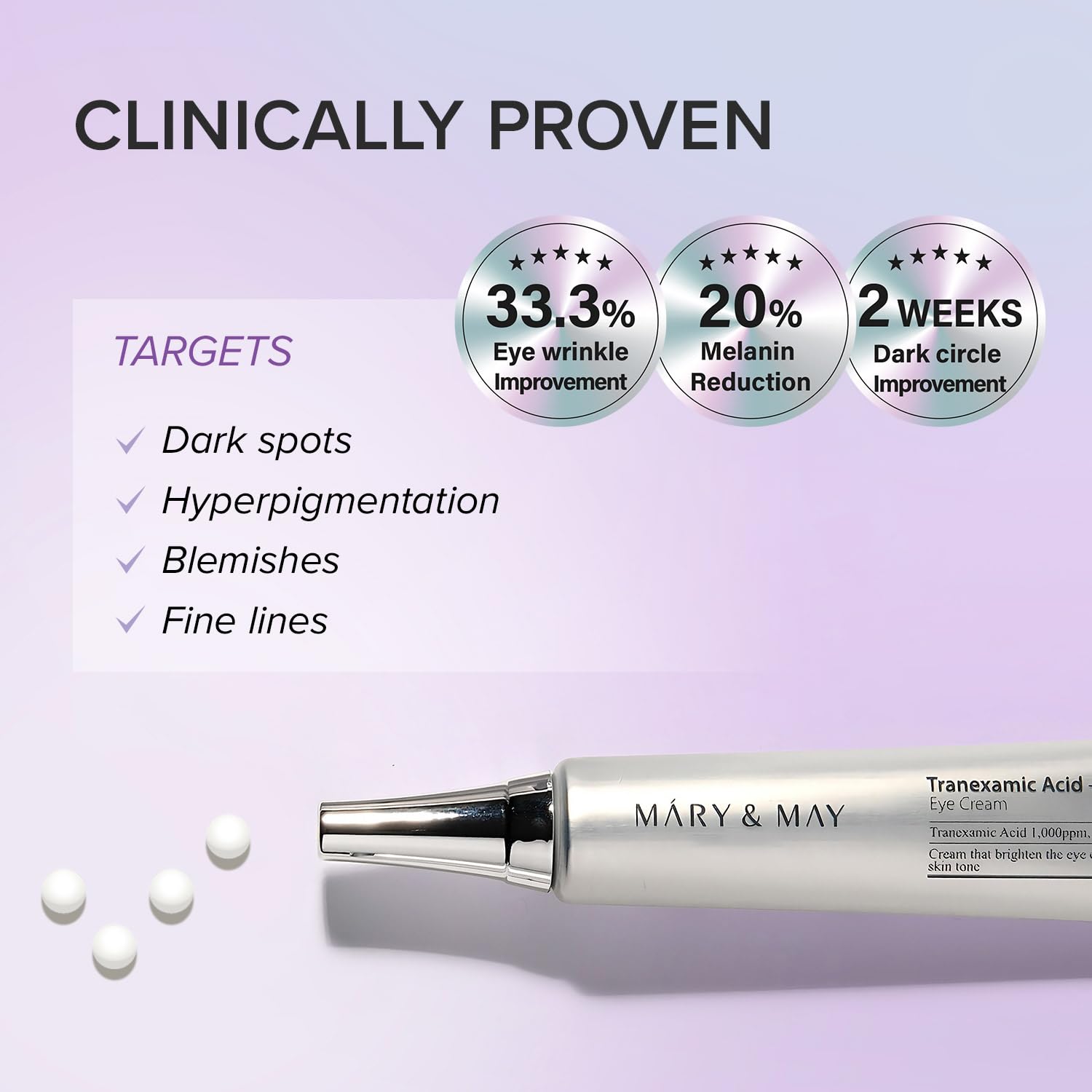 Mary & May Tranexamic Acid+ Glutathione Eye Cream