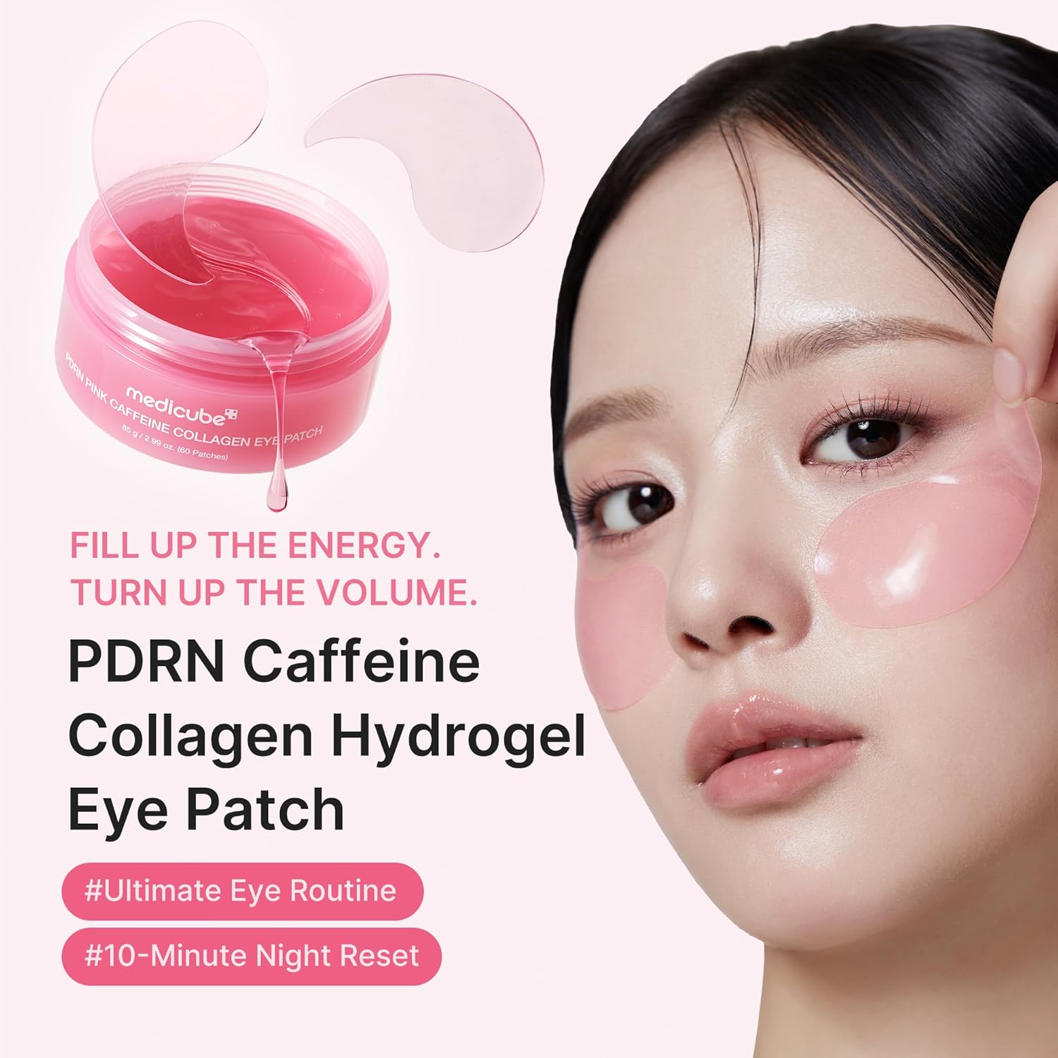 Medicube PDRN Pink Caffeine Collagen Eye Patch