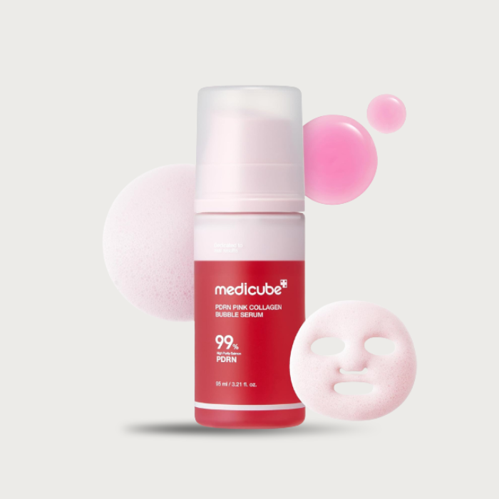 Medicube PDRN Pink Collagen Bubble Serum (95ml)