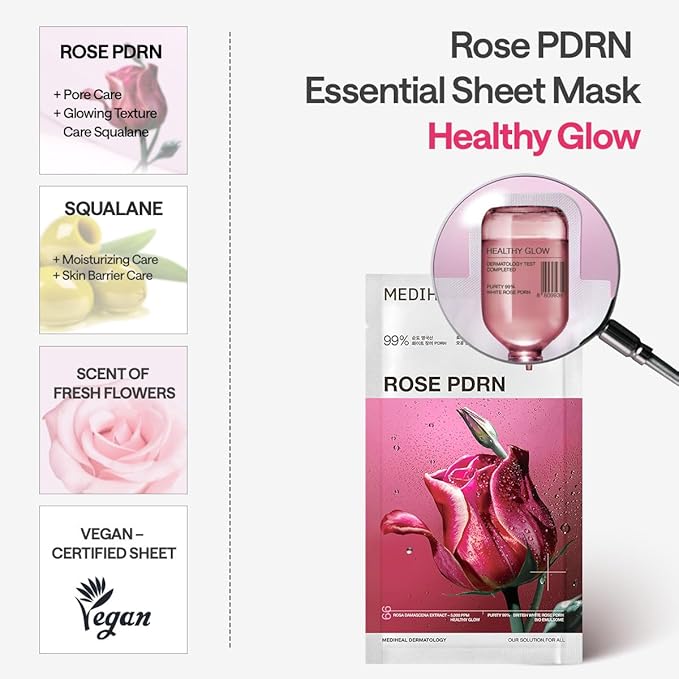 Mediheal Rose PDRN Essential Sheet Mask