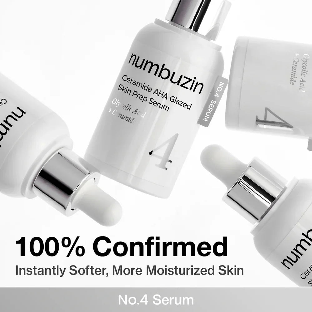 Numbuzin No.4 Ceramide AHA Glazed Skin Prep Serum