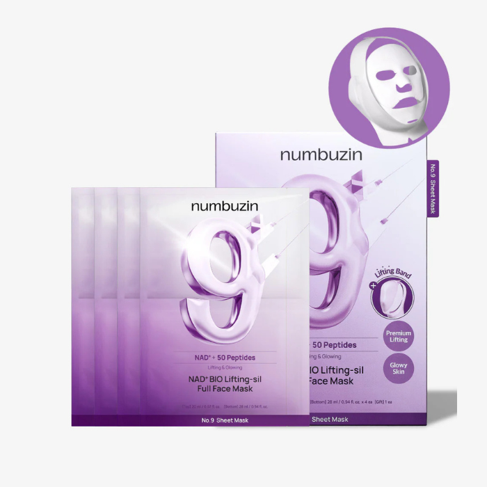 Numbuzin No.9 NAD Bio Lifting-sil Full Face Mask Set
