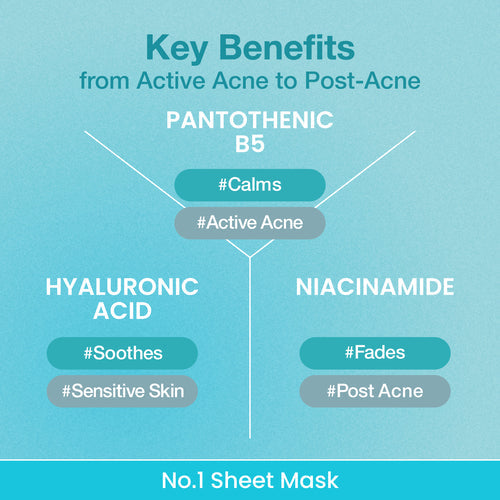Numbuzin No.1 Pantothenic B5 Hyaluronic Active Clear Mask (5 ea)