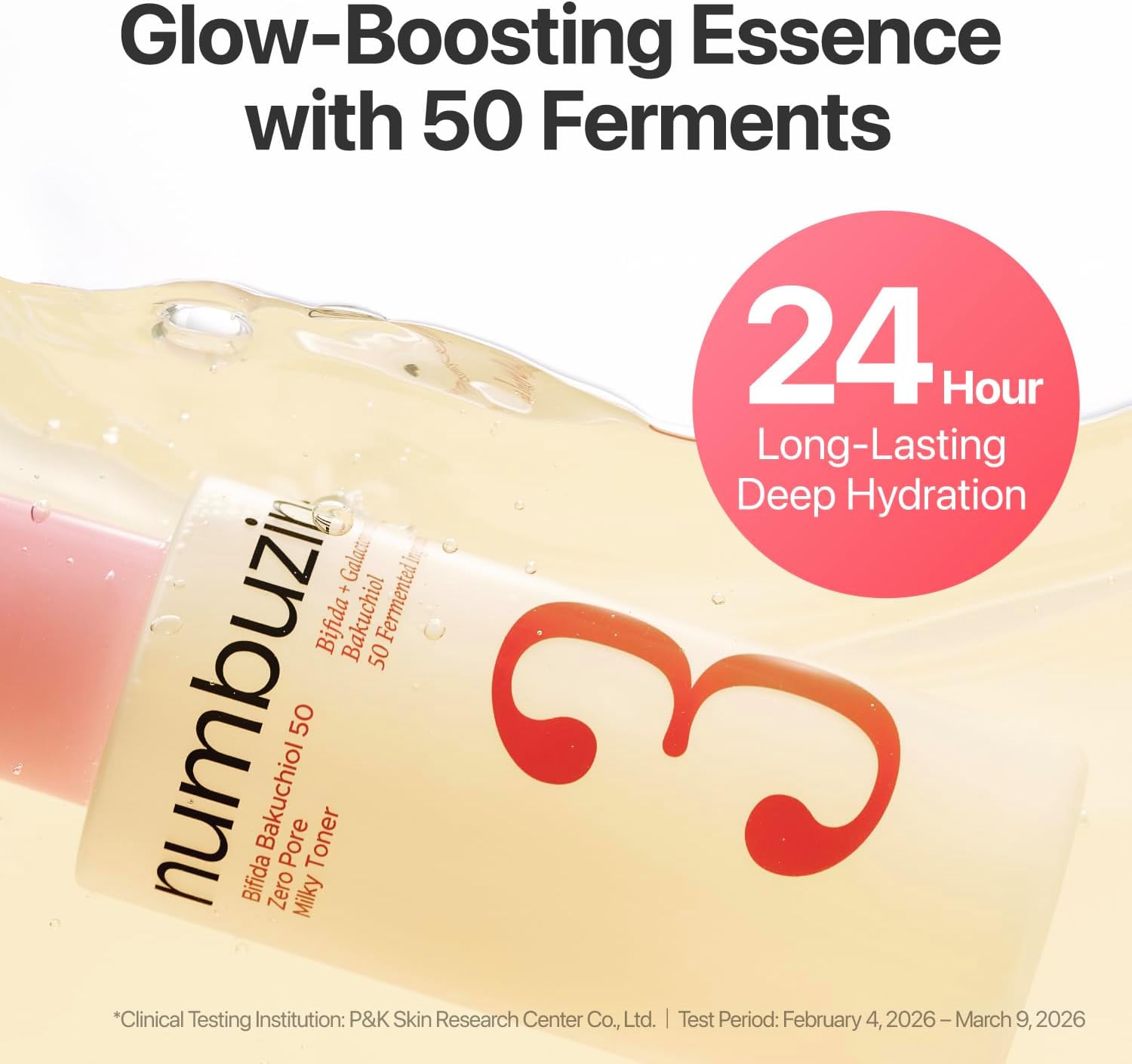 Numbuzin No.3 Bifida Bakuchiol 50 Zero Pore Milky Toner