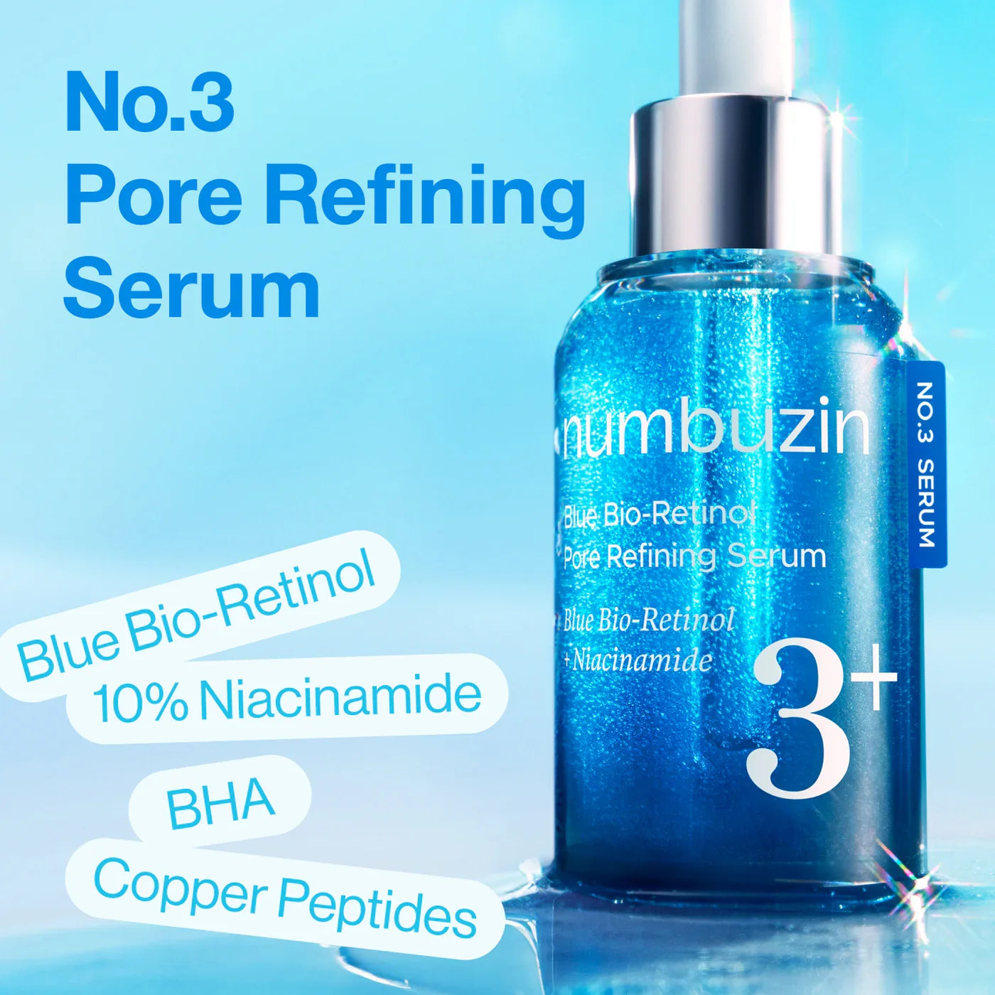 Numbuzin No.3 Blue Bio-Retinol Pore Refining Serum