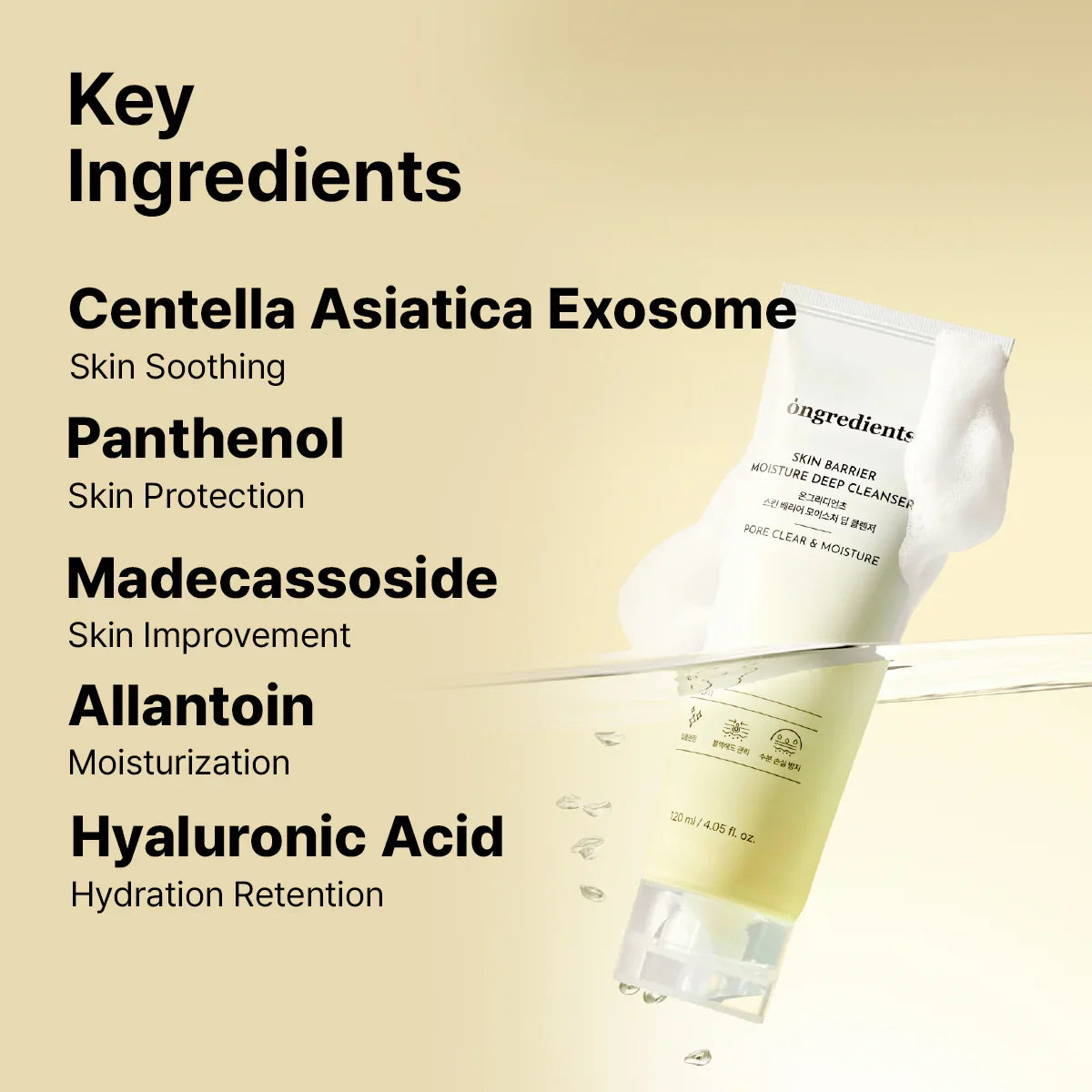 Ongredients Moisture Deep Cleanser