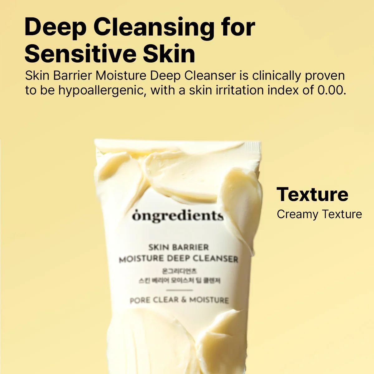 Ongredients Moisture Deep Cleanser