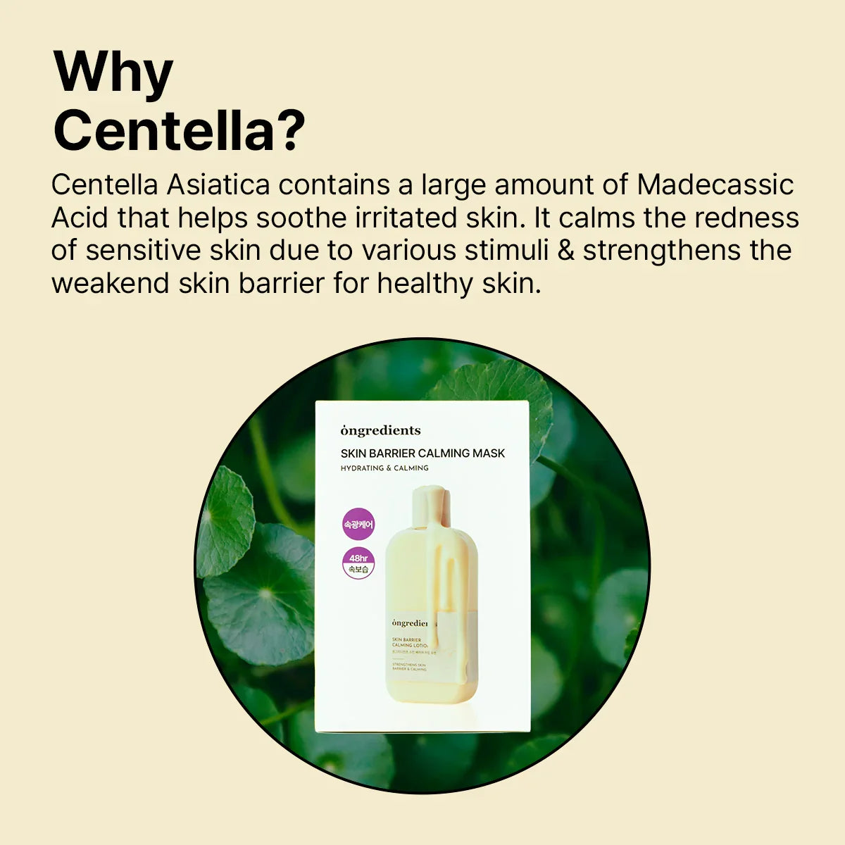 Ongredients Skin Barrier Calming Facial Mask