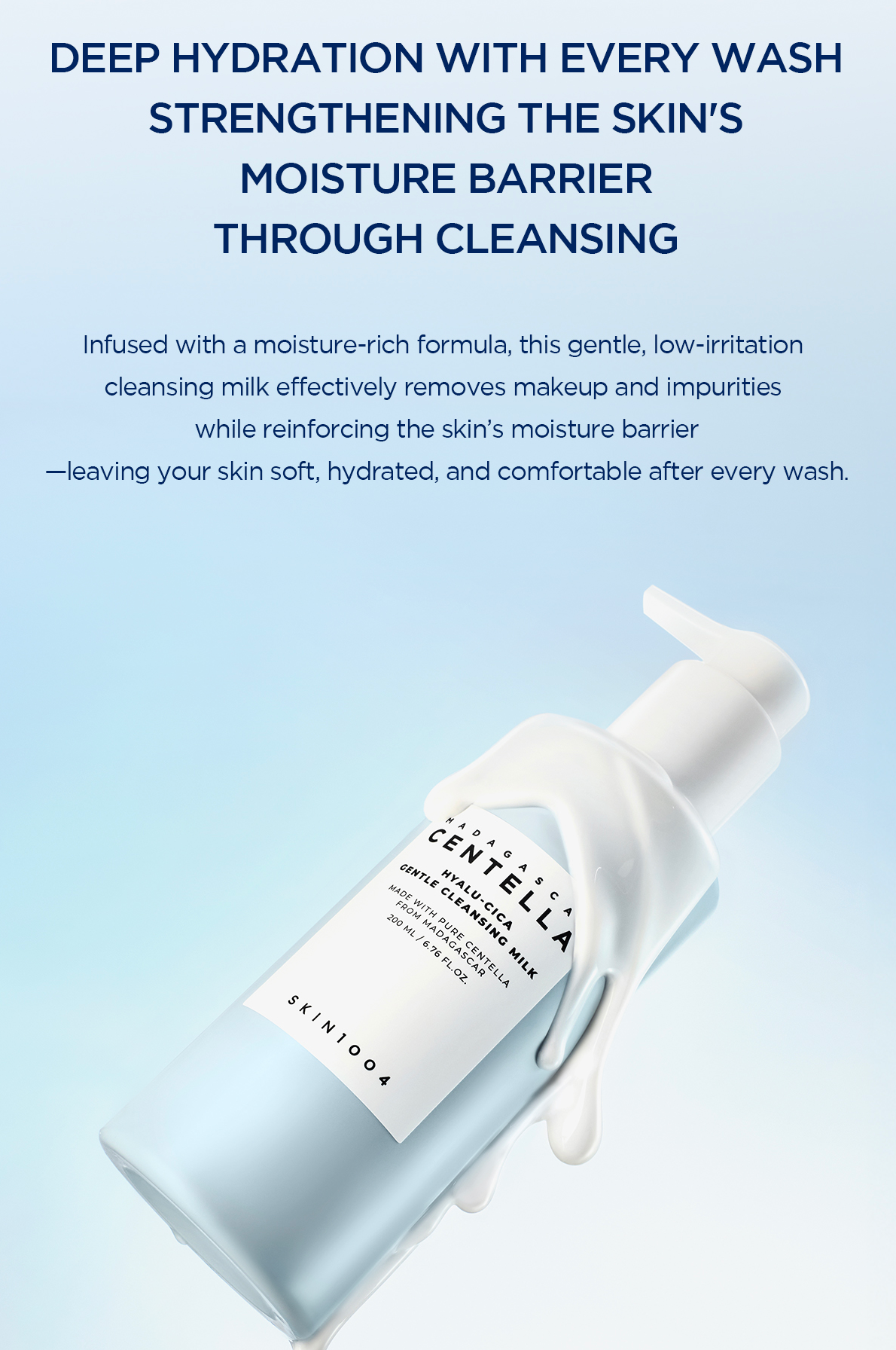Skin 1004 Madagascar Centella Hyalu-Cica Gentle Cleansing Milk
