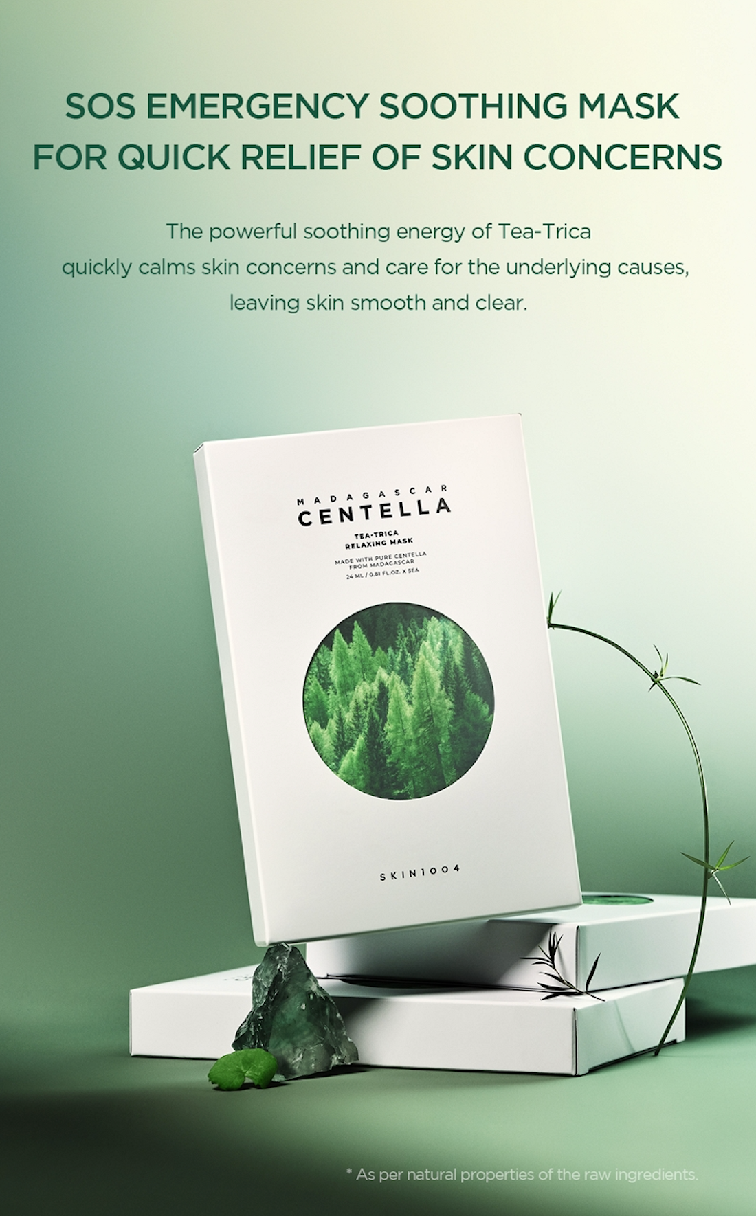 Skin 1004 Madagascar Centella Tea-Trica Relaxing Mask