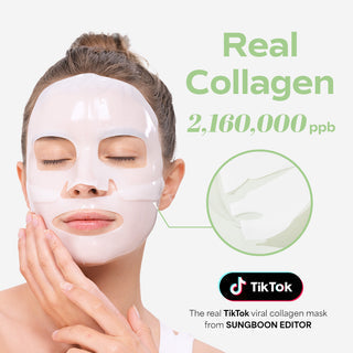 Sungboon Editor Deep Collagen Cica Teatree Soothing Mask - 1 Box of 4 Sheets