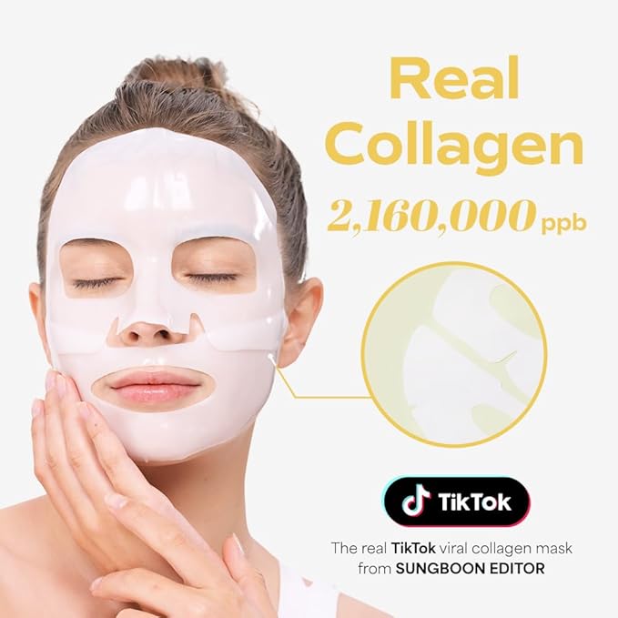 Sungboon Editor Deep Collagen Niacin Vita C Brightening Mask - 1 Box of 4 Sheets