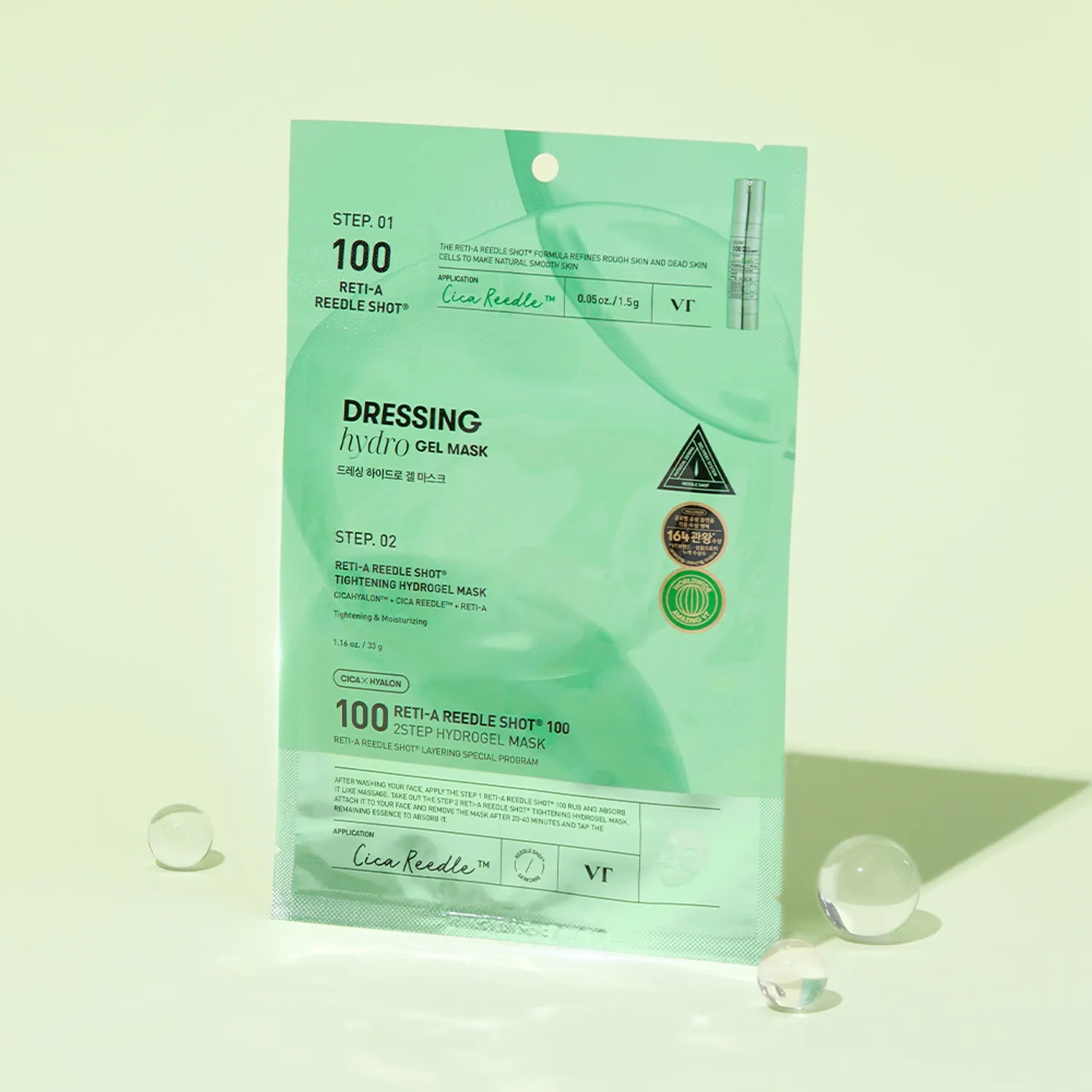 VT Cosmetics Reti-A Reedle Shot 100 2-Step Hydrogel Mask