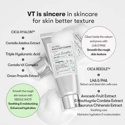 VT Cosmetics Reedle Shot Cleanser 80ml
