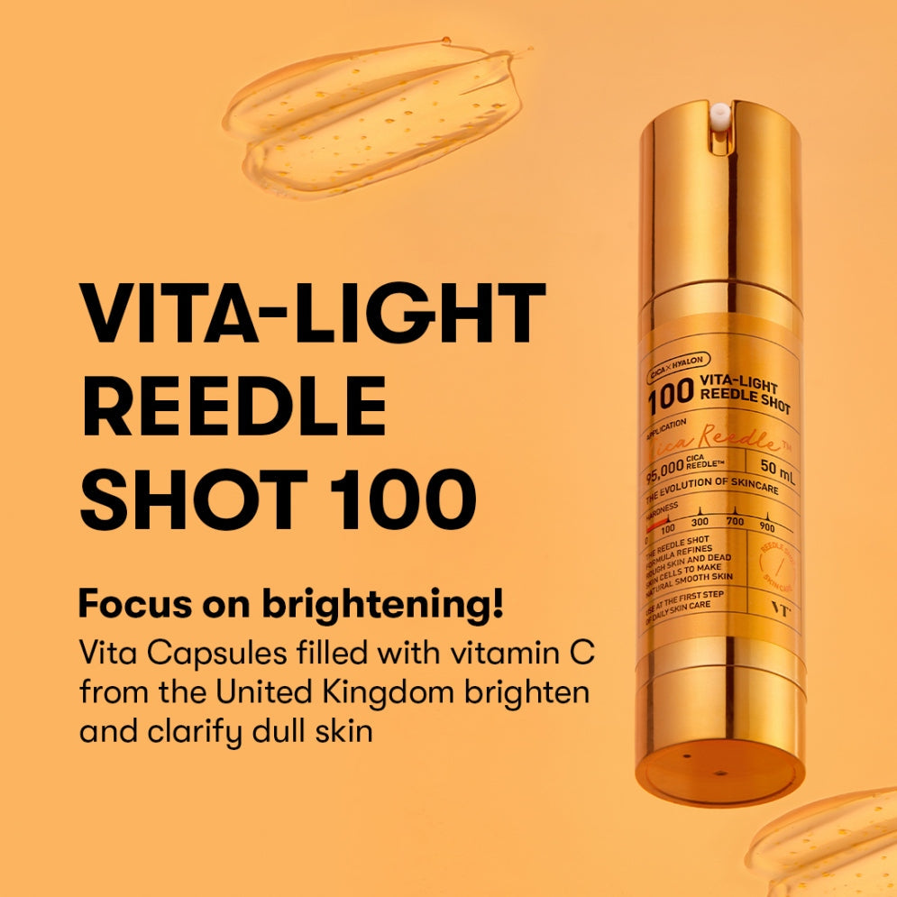 VT Cosmetics Vita-Light Reedle Shot 100 Stick Pouch