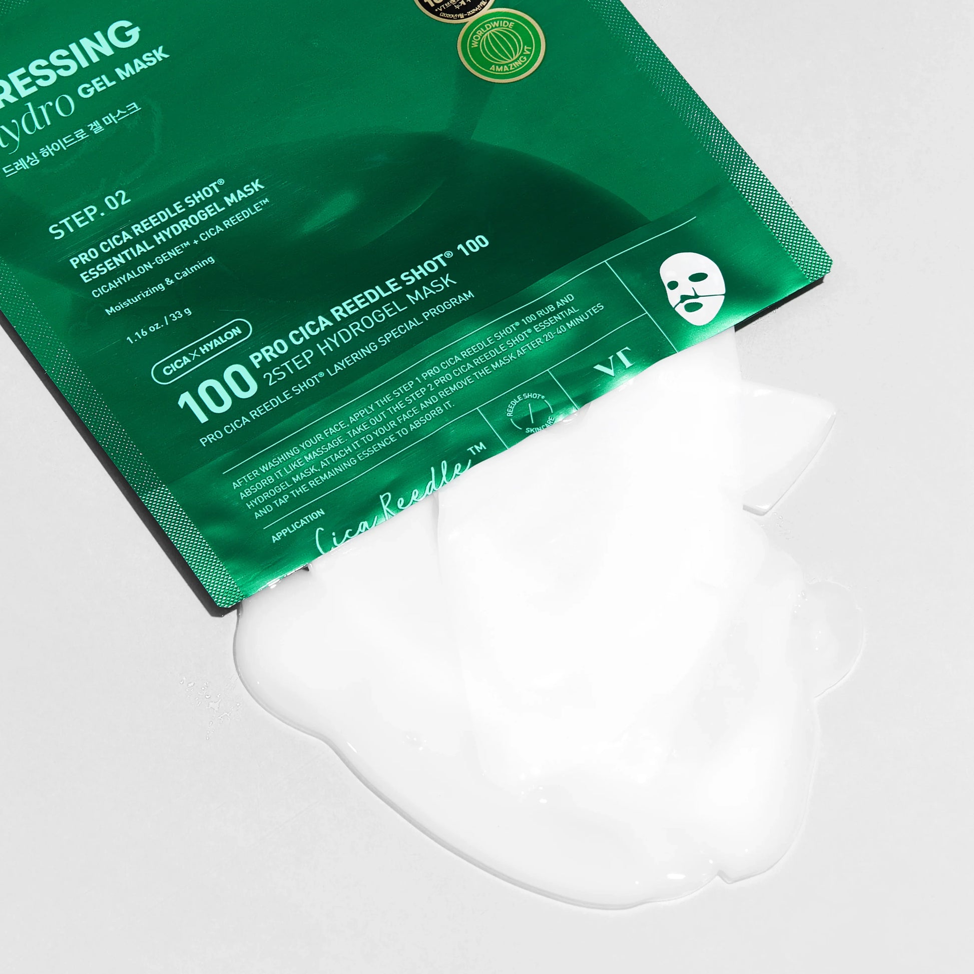 VT Pro Cica Reedle Shot 100 2-Step Hydrogel Mask