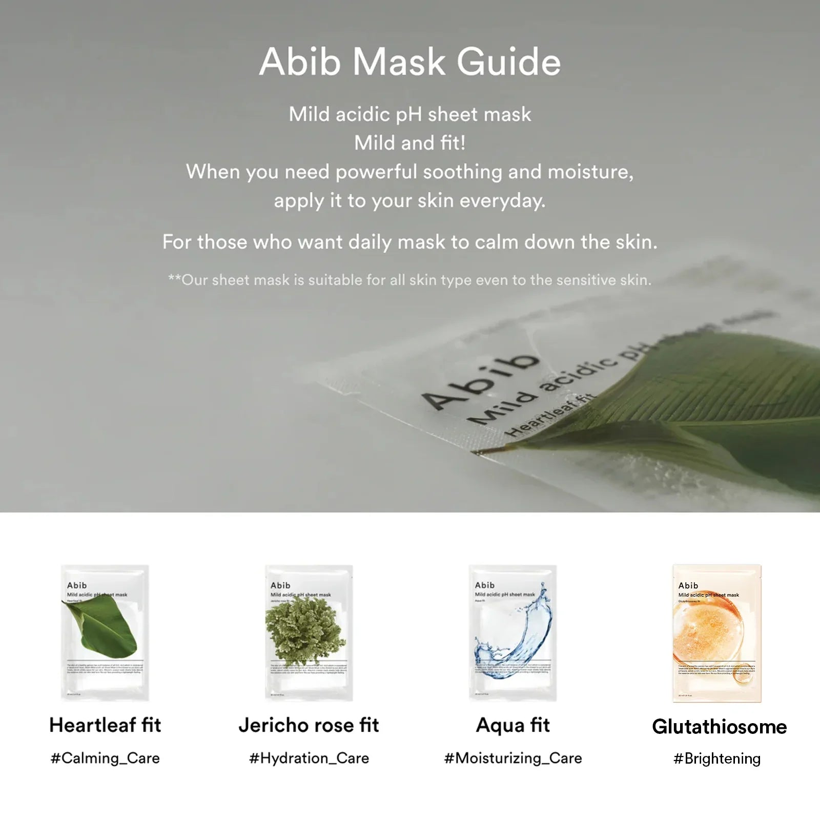Abib Mild Acidic pH Sheet Mask Jericho Rose Fit
