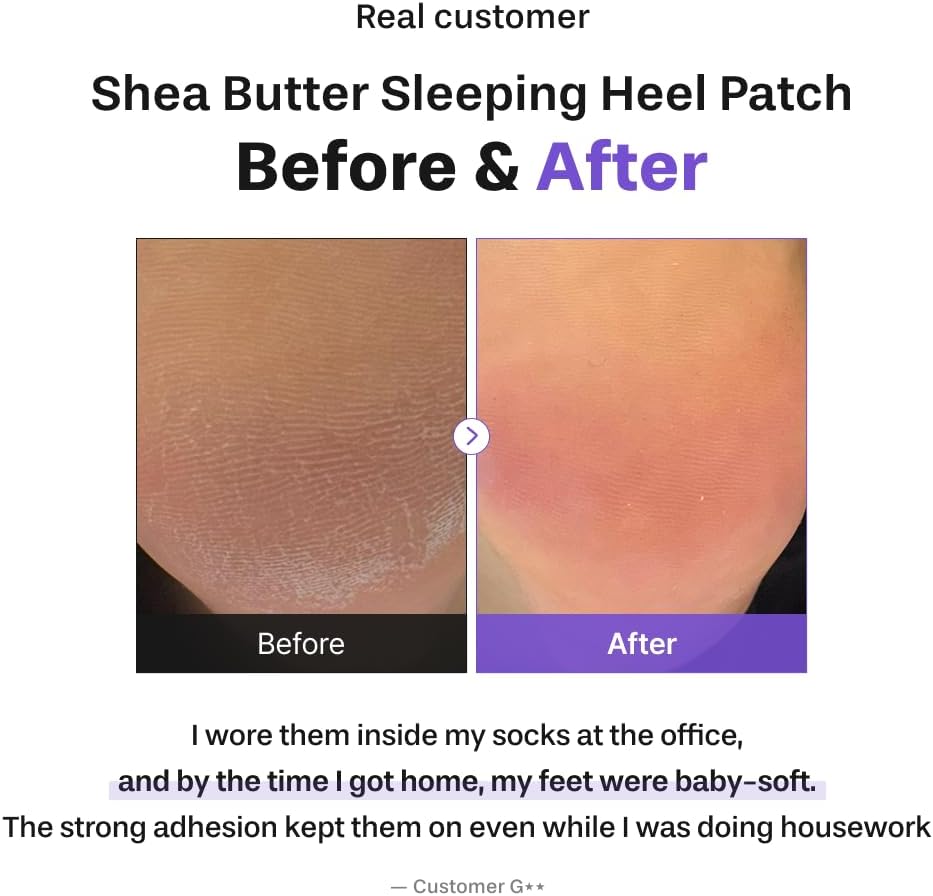 baren Shea Butter Sleeping Heel Patch 2P