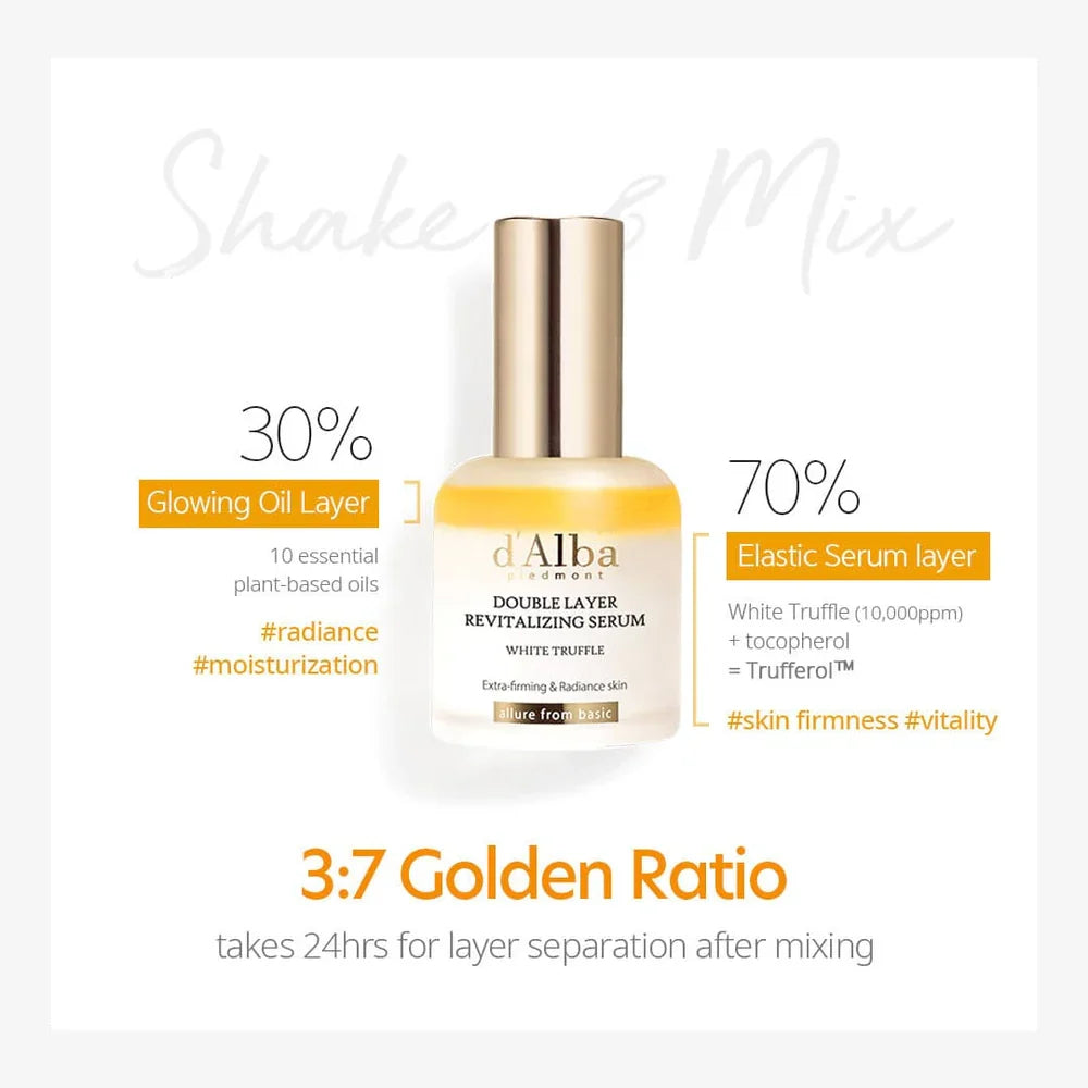 d'Alba White Truffle Double Layer Revitalizing Serum 30 ml